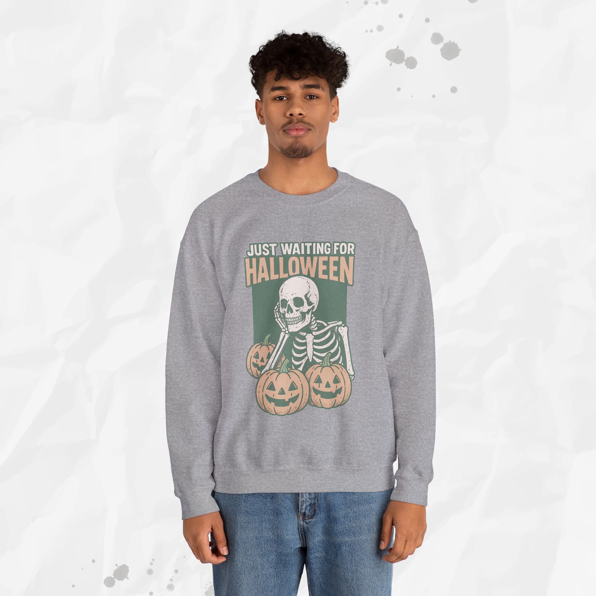 Just Waiting For Halloween - Crewneck Sweatshirt