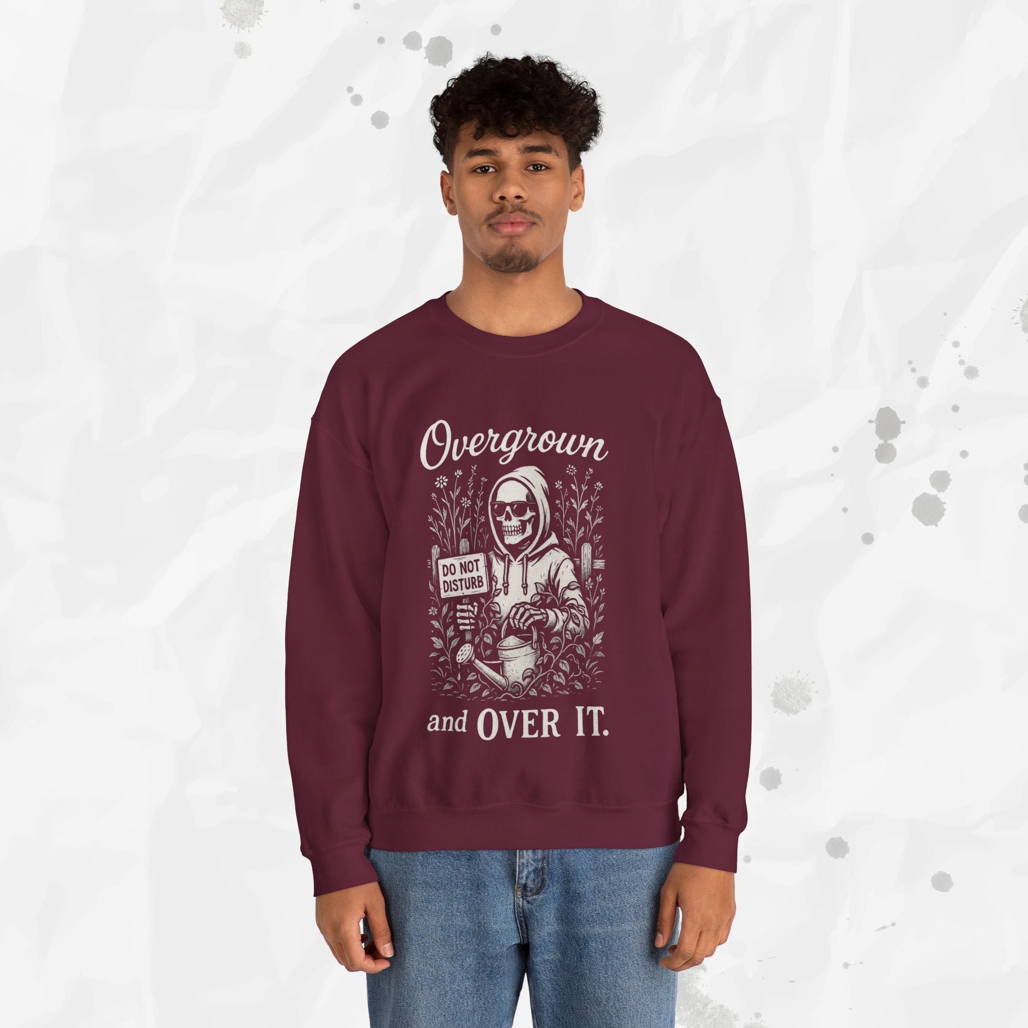 Overgrown and Over It - Crewneck Sweatshirt