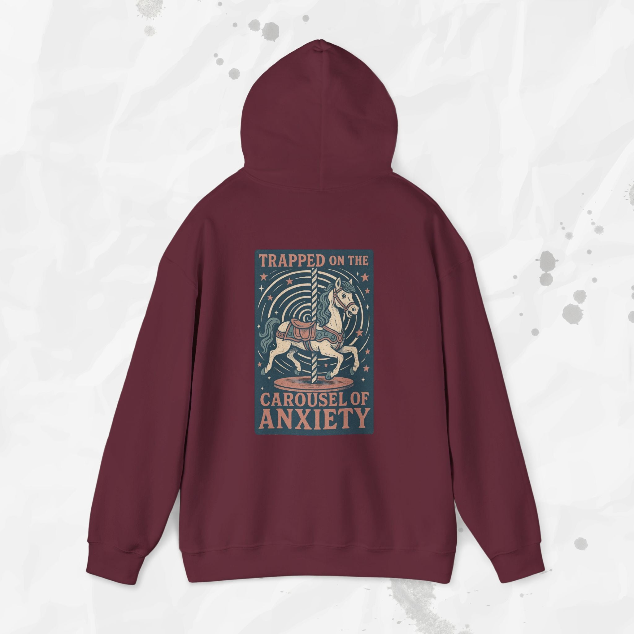 Trapped on the Carousel of Anxiety - Hoodie