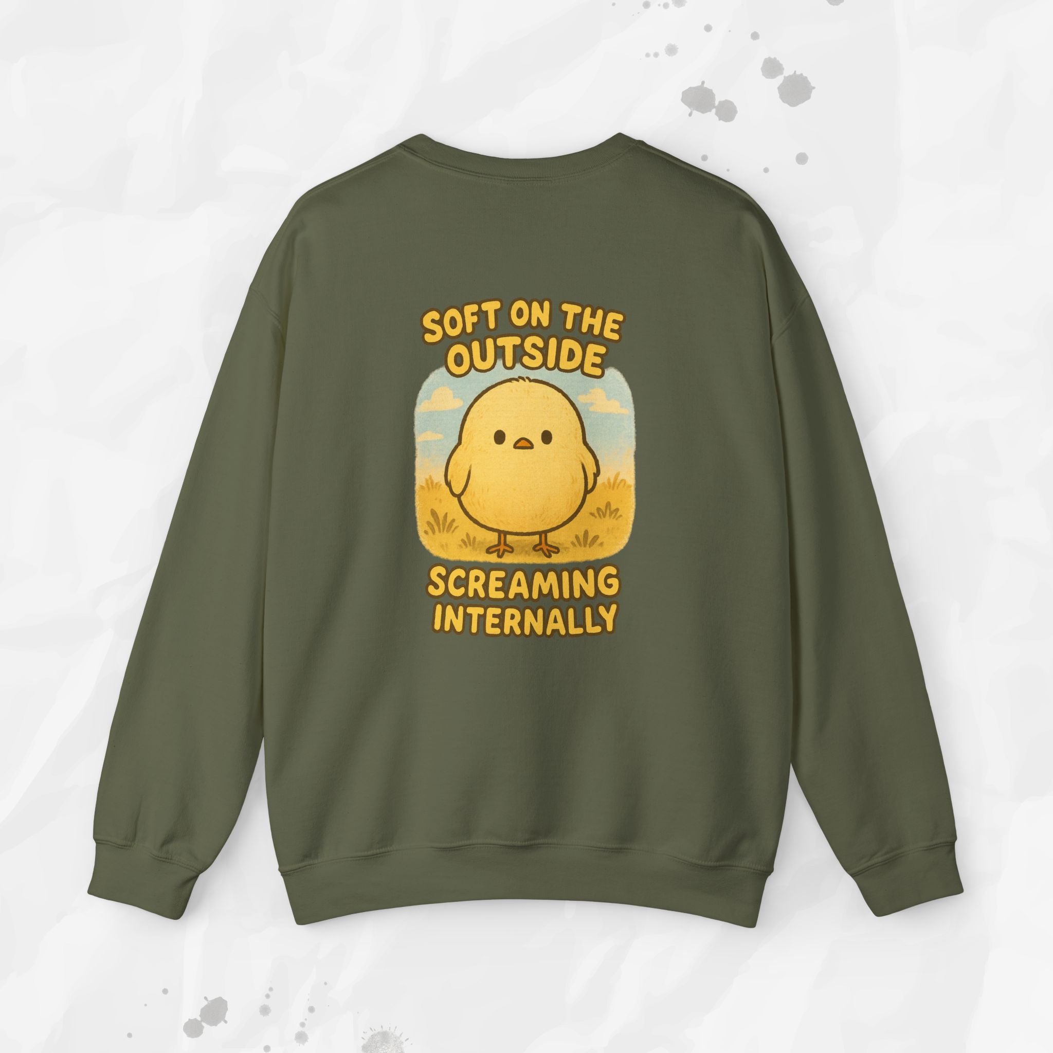 Soft on the Outside Screaming Internally - Crewneck Sweatshirt