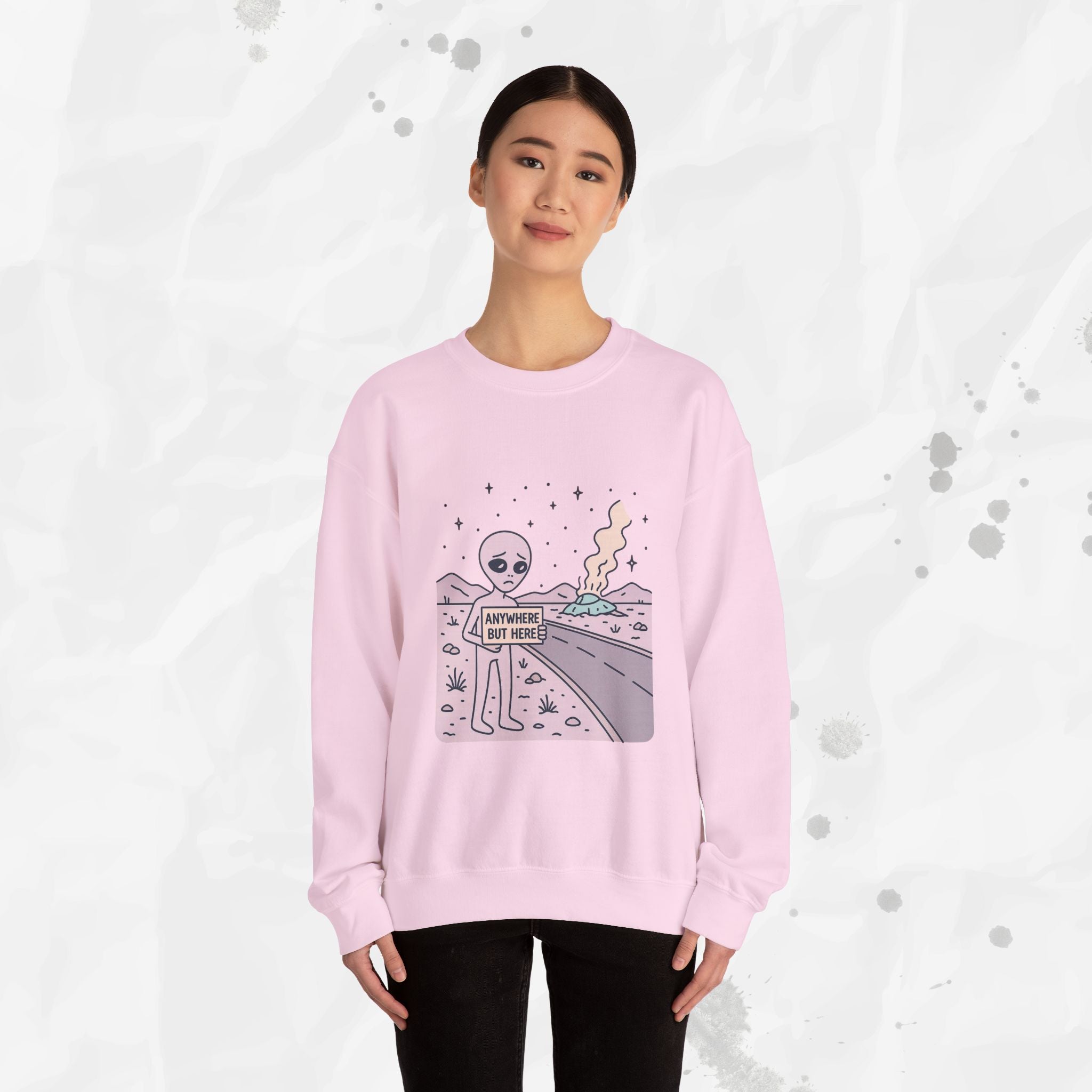 Anywhere But Here - Crewneck Sweatshirt
