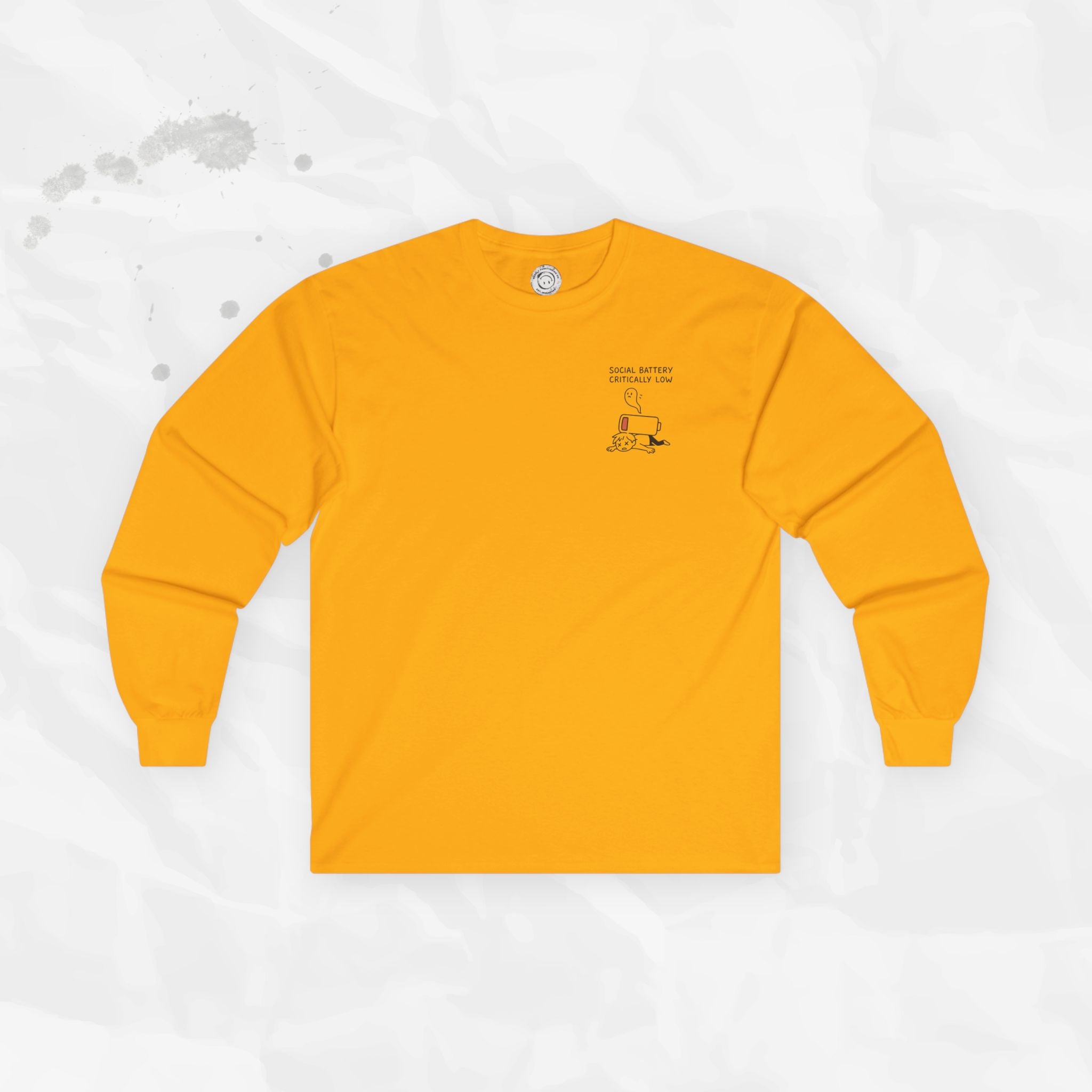 Social Battery Critically Low - Long Sleeve T-Shirt