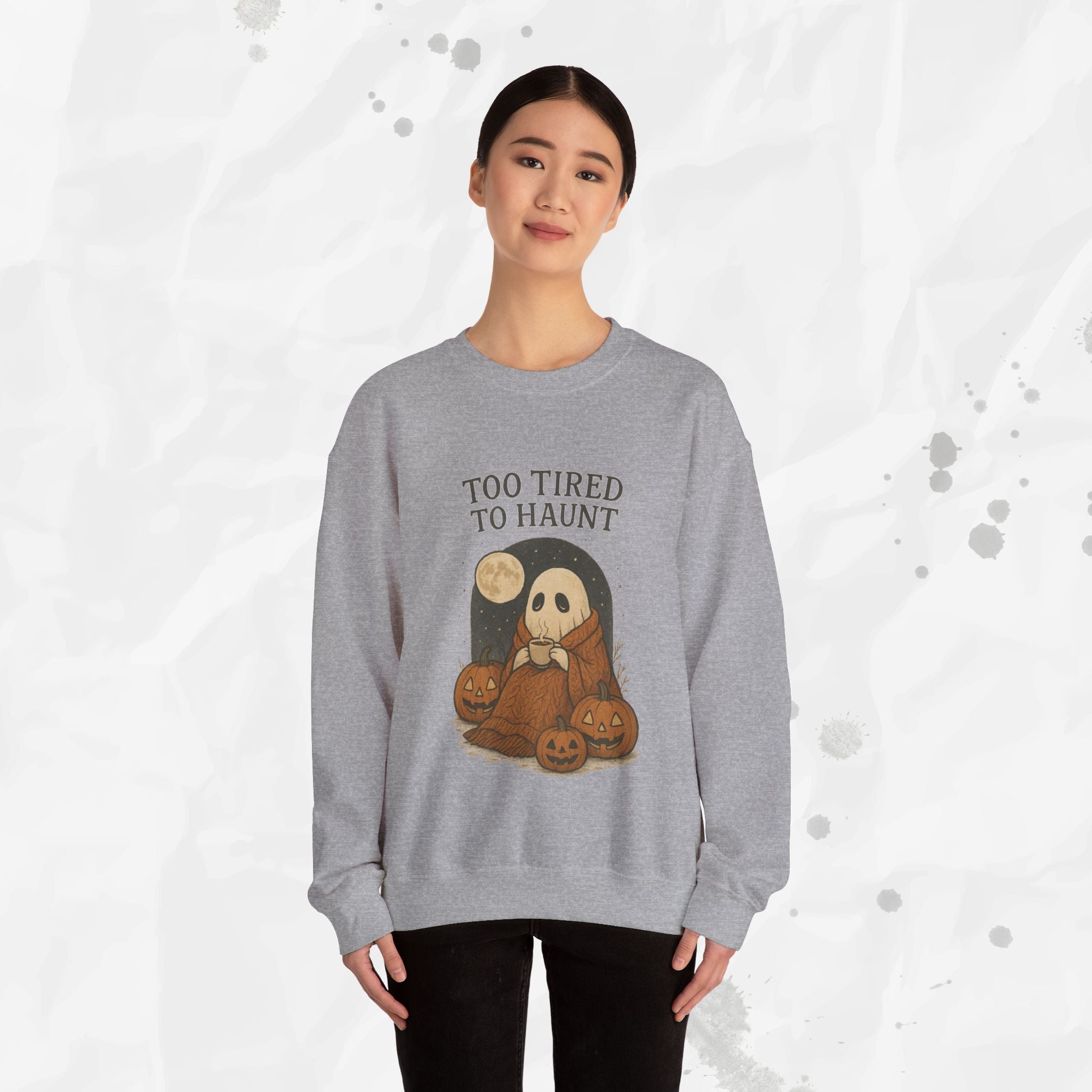 Too Tired to Haunt - Crewneck Sweatshirt