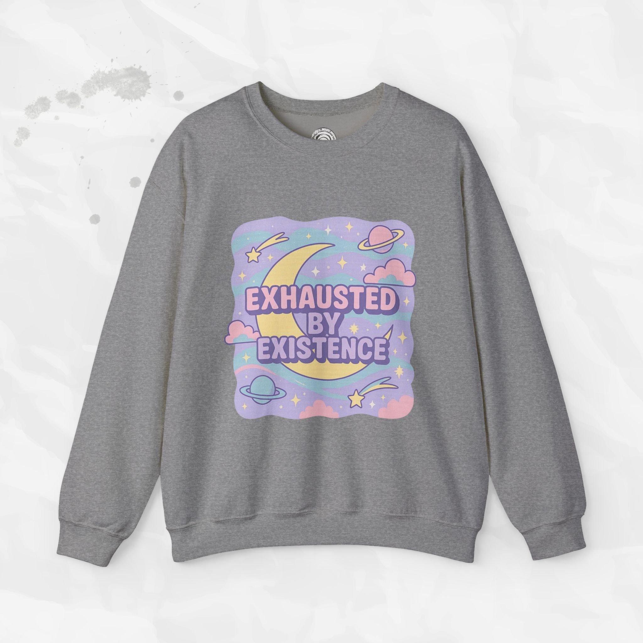 Exhausted by Existence - Crewneck Sweatshirt