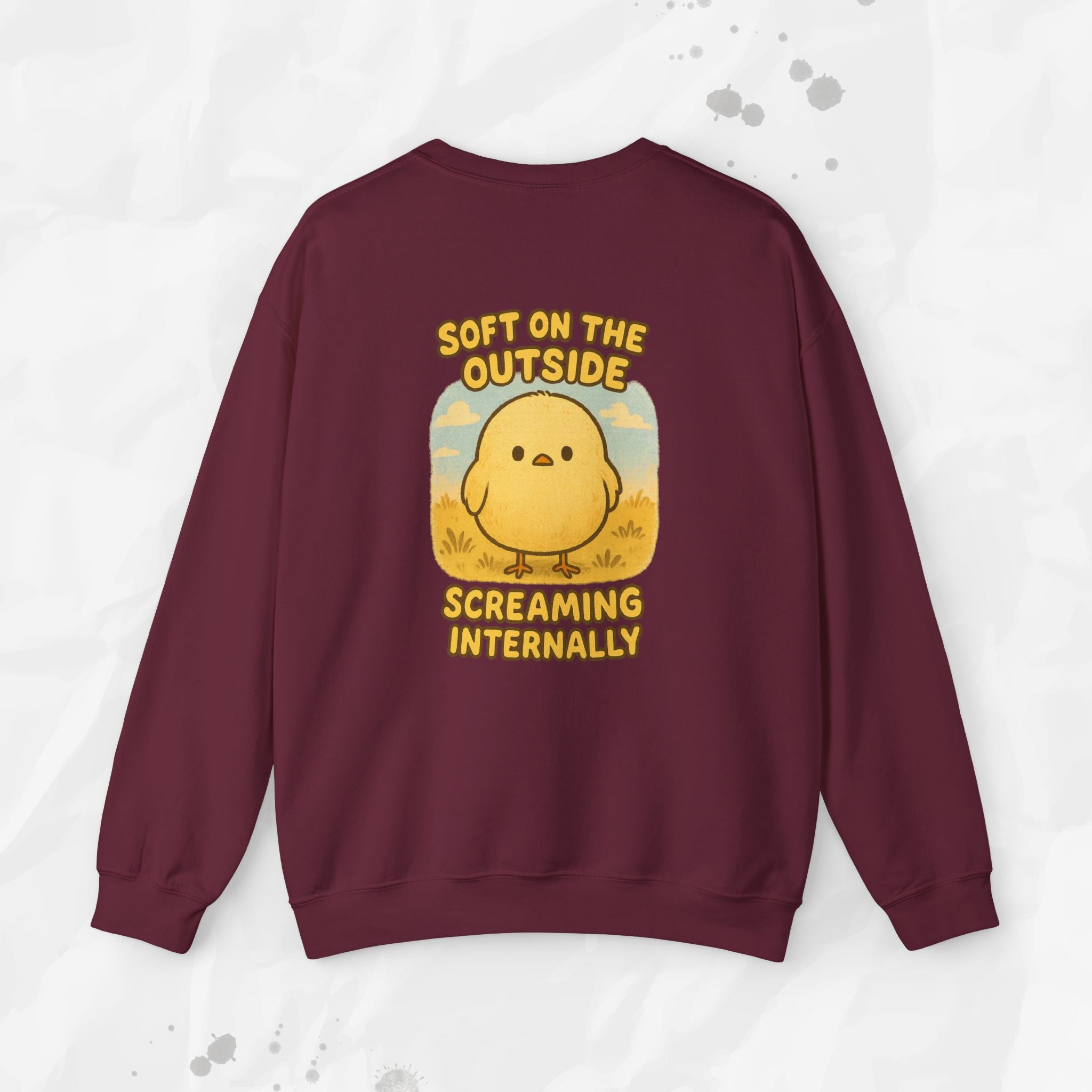Soft on the Outside Screaming Internally - Crewneck Sweatshirt