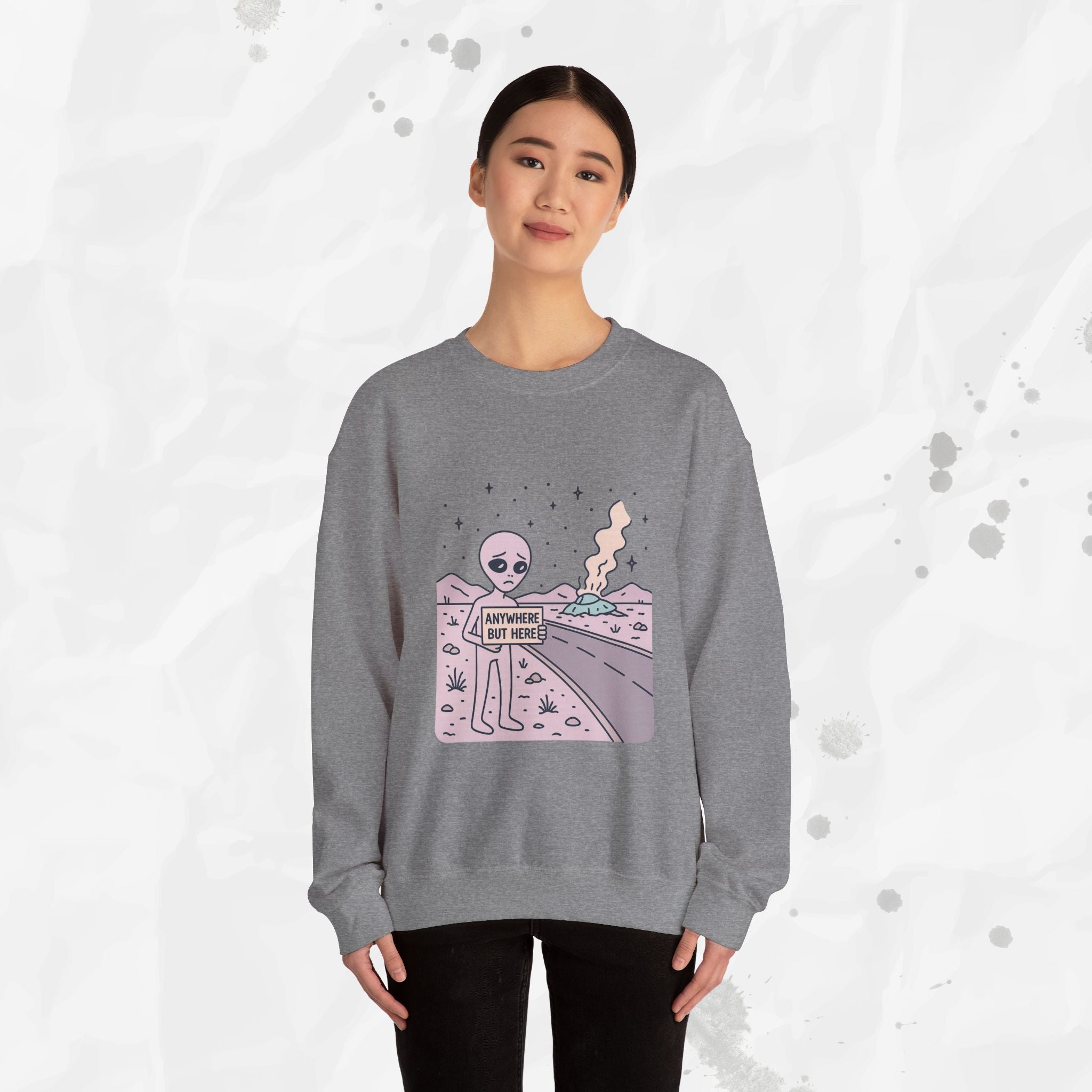 Anywhere But Here - Crewneck Sweatshirt