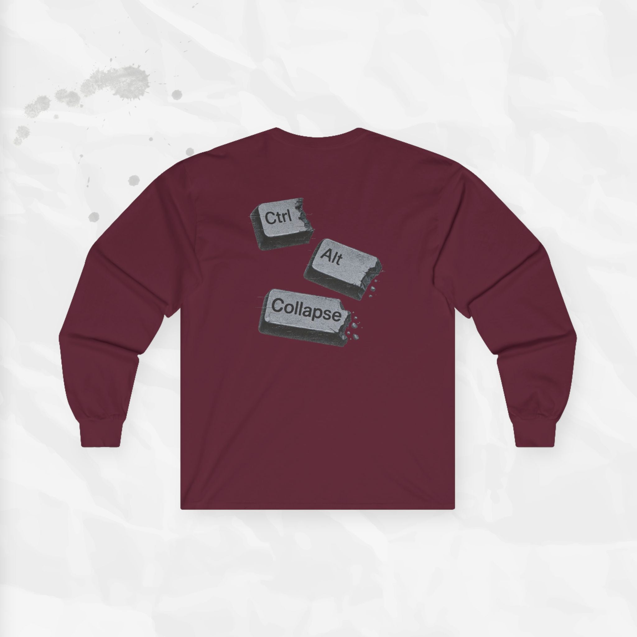 Ctrl Alt Collapse - Long Sleeve T-Shirt