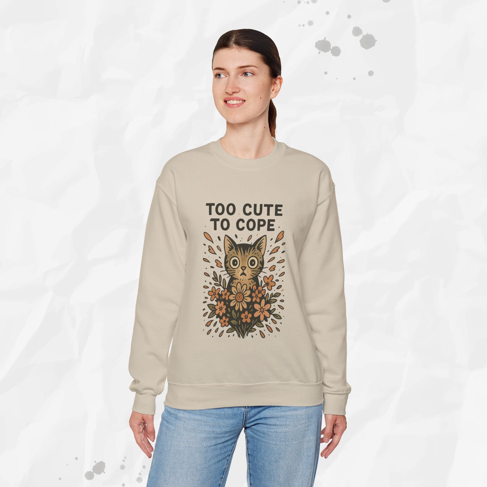 Too Cute to Cope - Crewneck Sweatshirt