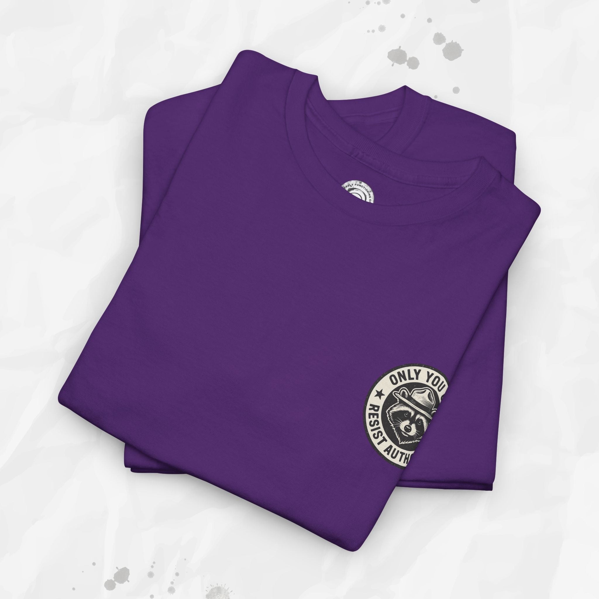 Only You Can Resist Authority – T-Shirt (Pocket Print)