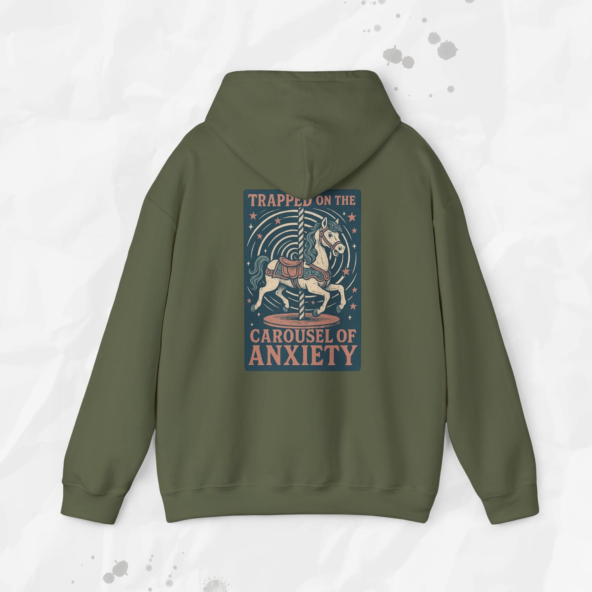 Trapped on the Carousel of Anxiety - Hoodie