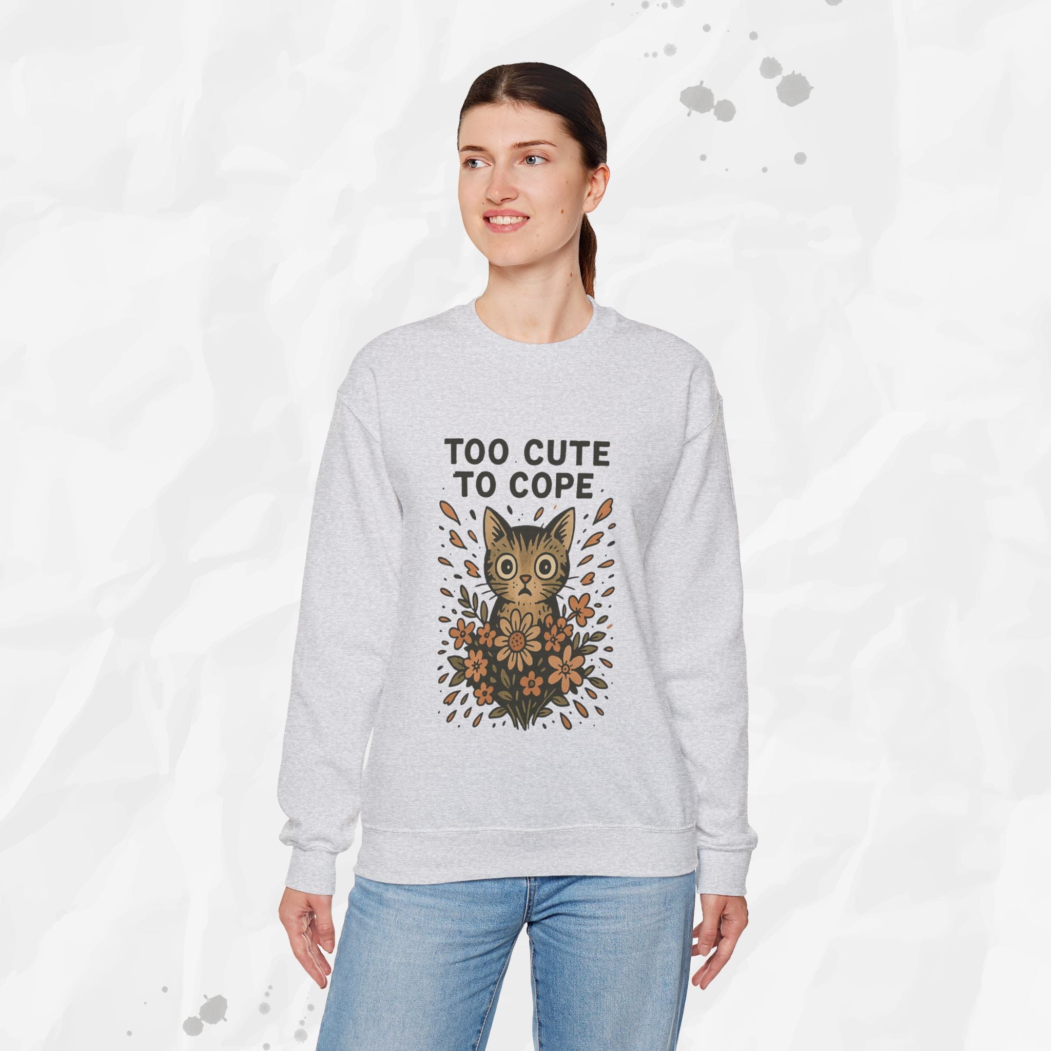 Too Cute to Cope - Crewneck Sweatshirt