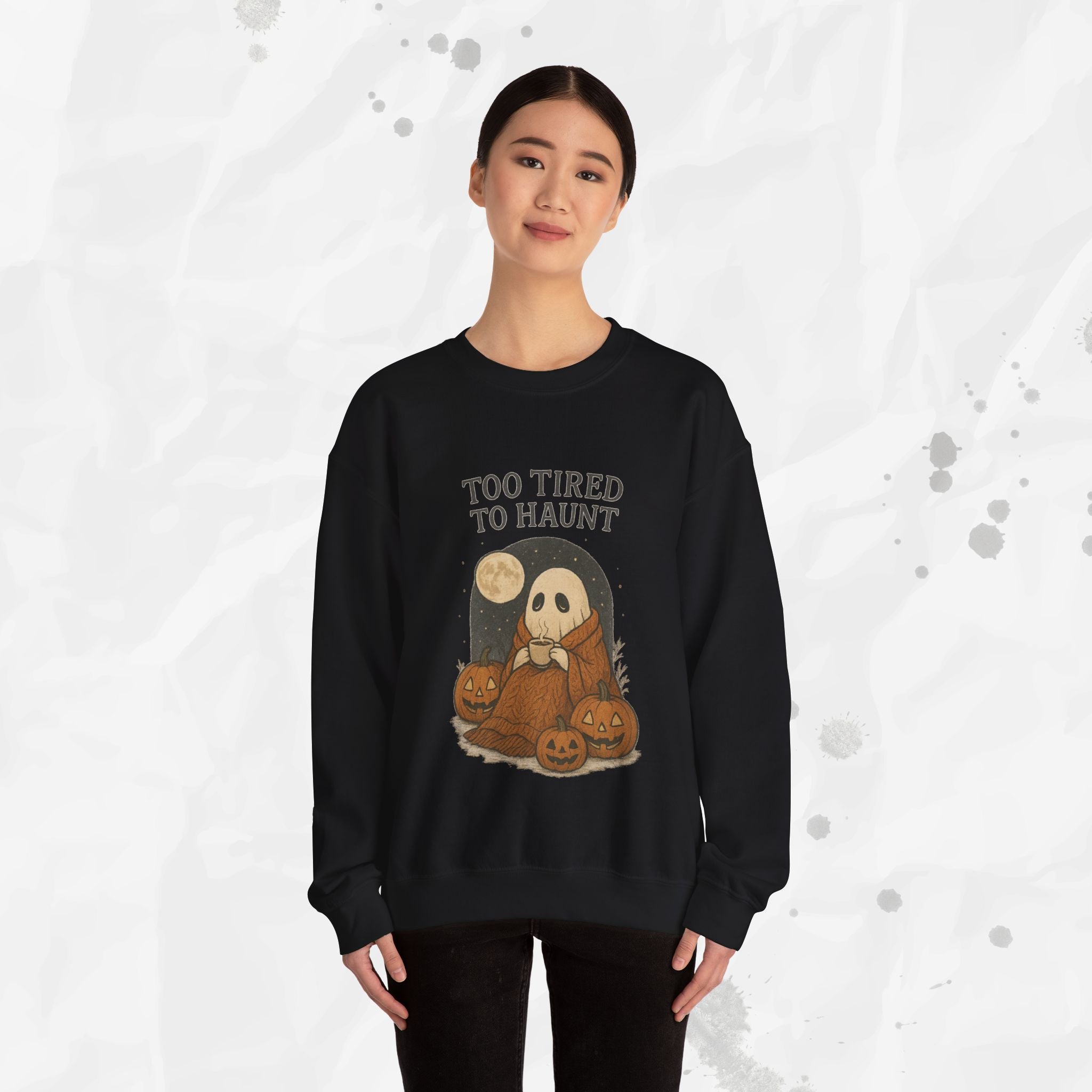 Too Tired to Haunt - Crewneck Sweatshirt