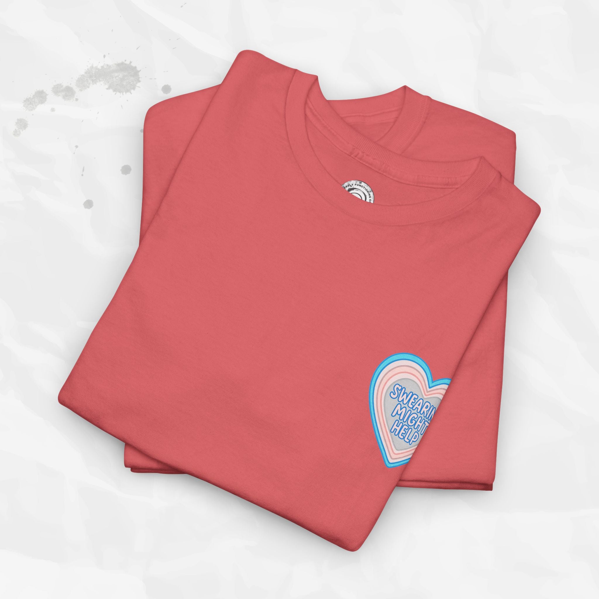 Swearing Might Help – T-Shirt (Pocket Print)