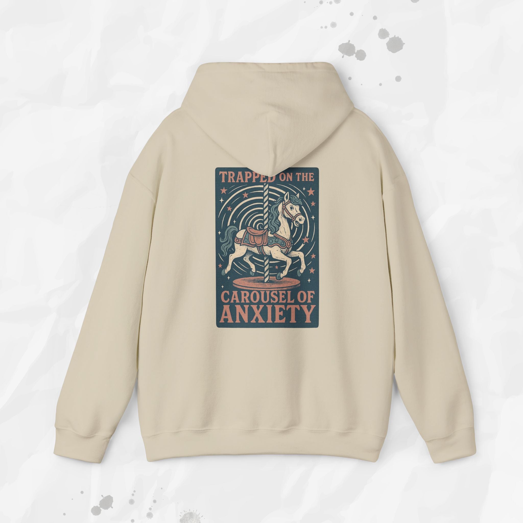 Trapped on the Carousel of Anxiety - Hoodie