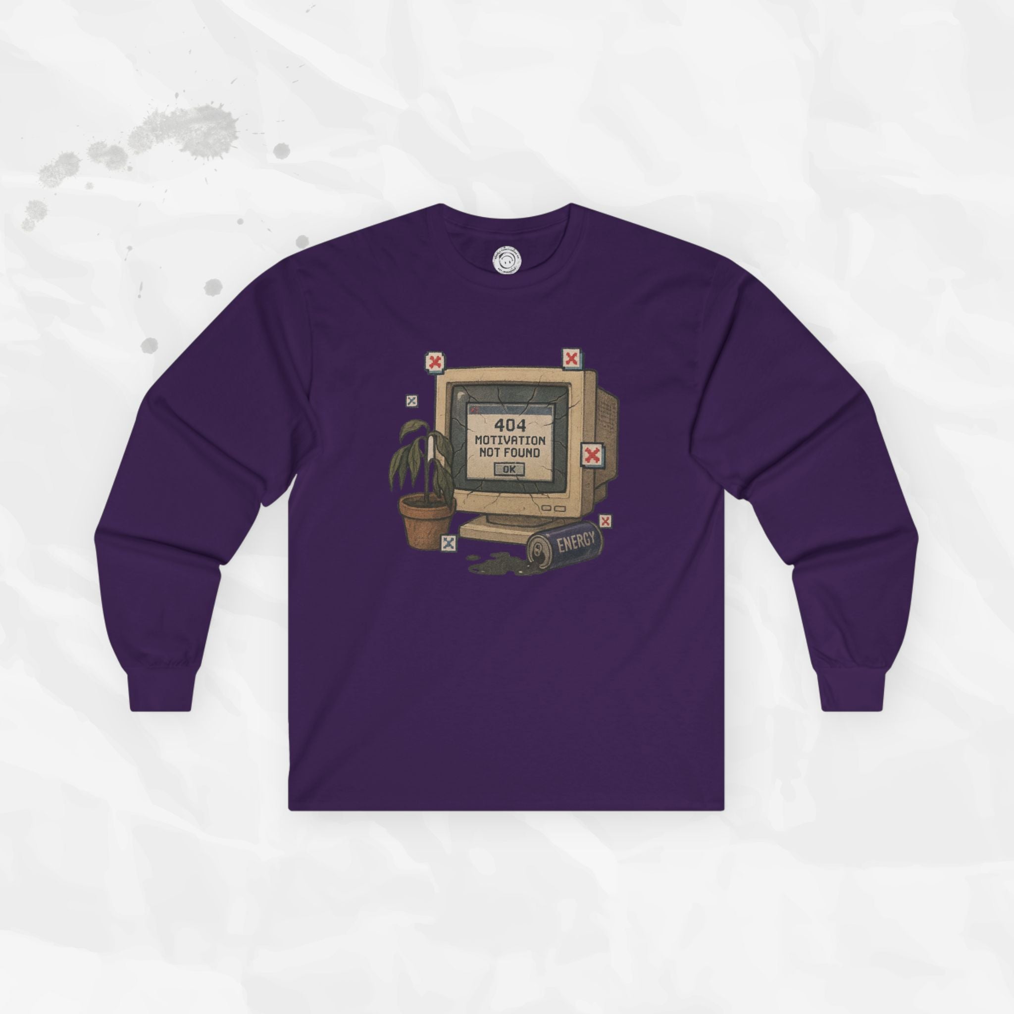 404: Motivation Not Found - Long Sleeve T-Shirt