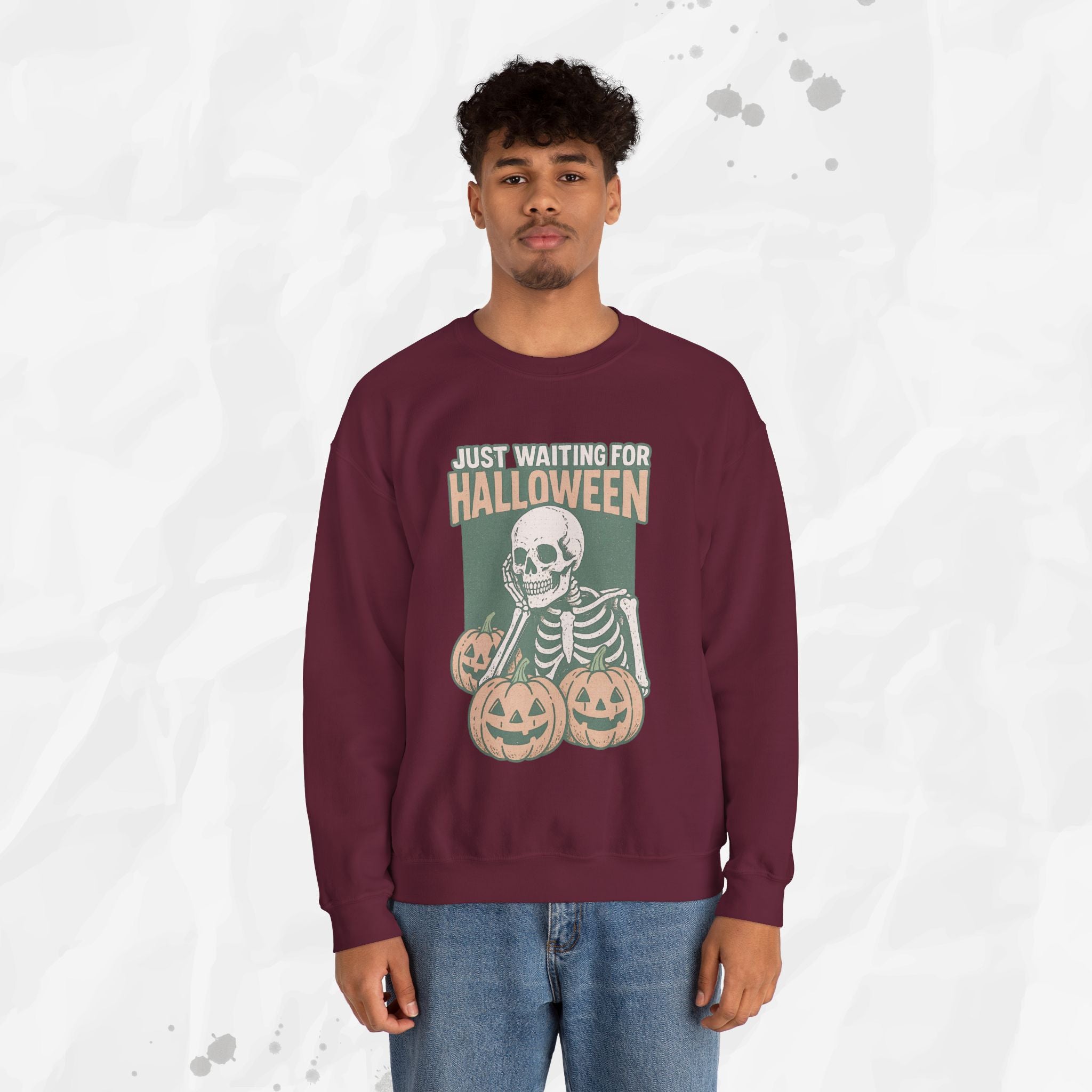 Just Waiting For Halloween - Crewneck Sweatshirt