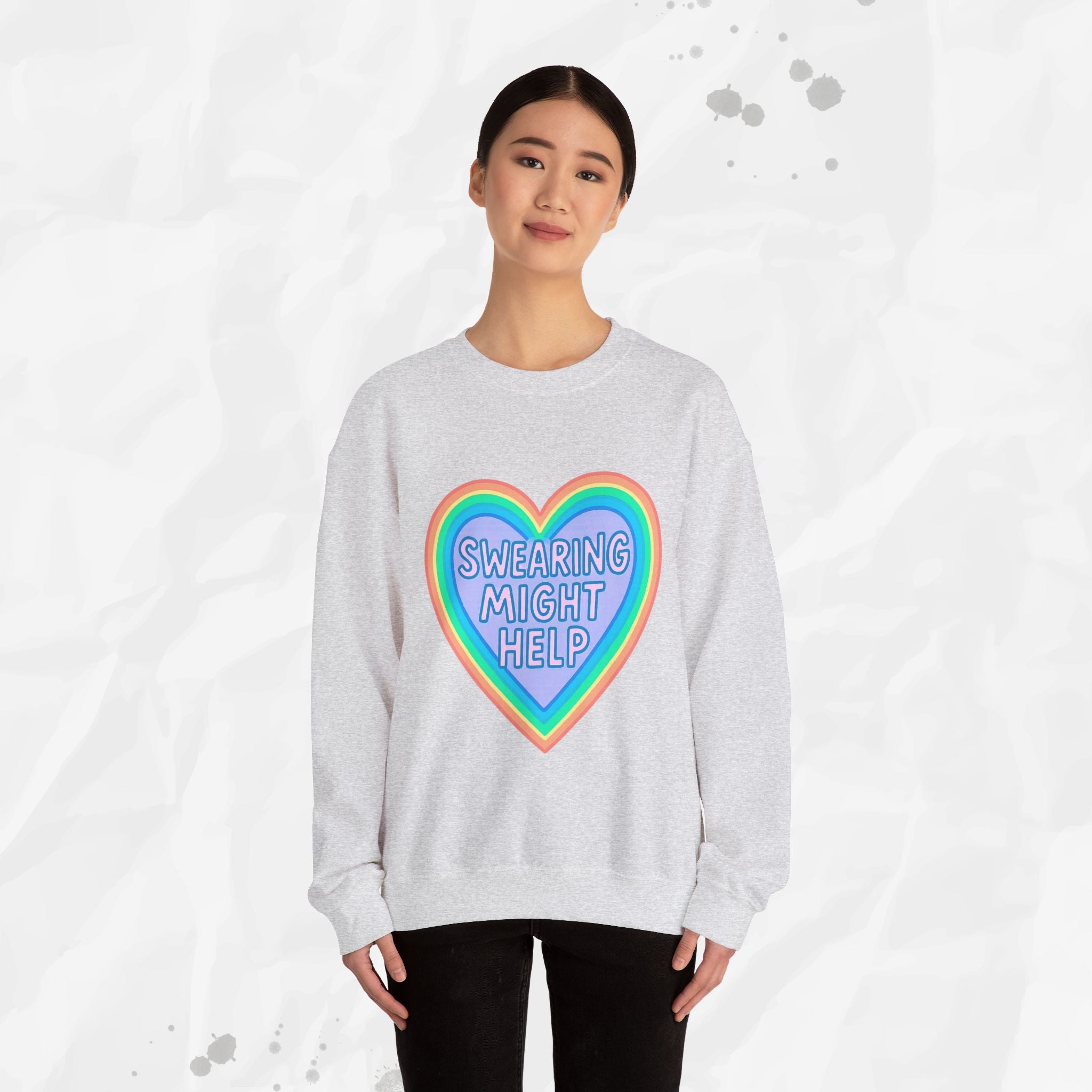 Swearing Might Help – Crewneck Sweatshirt