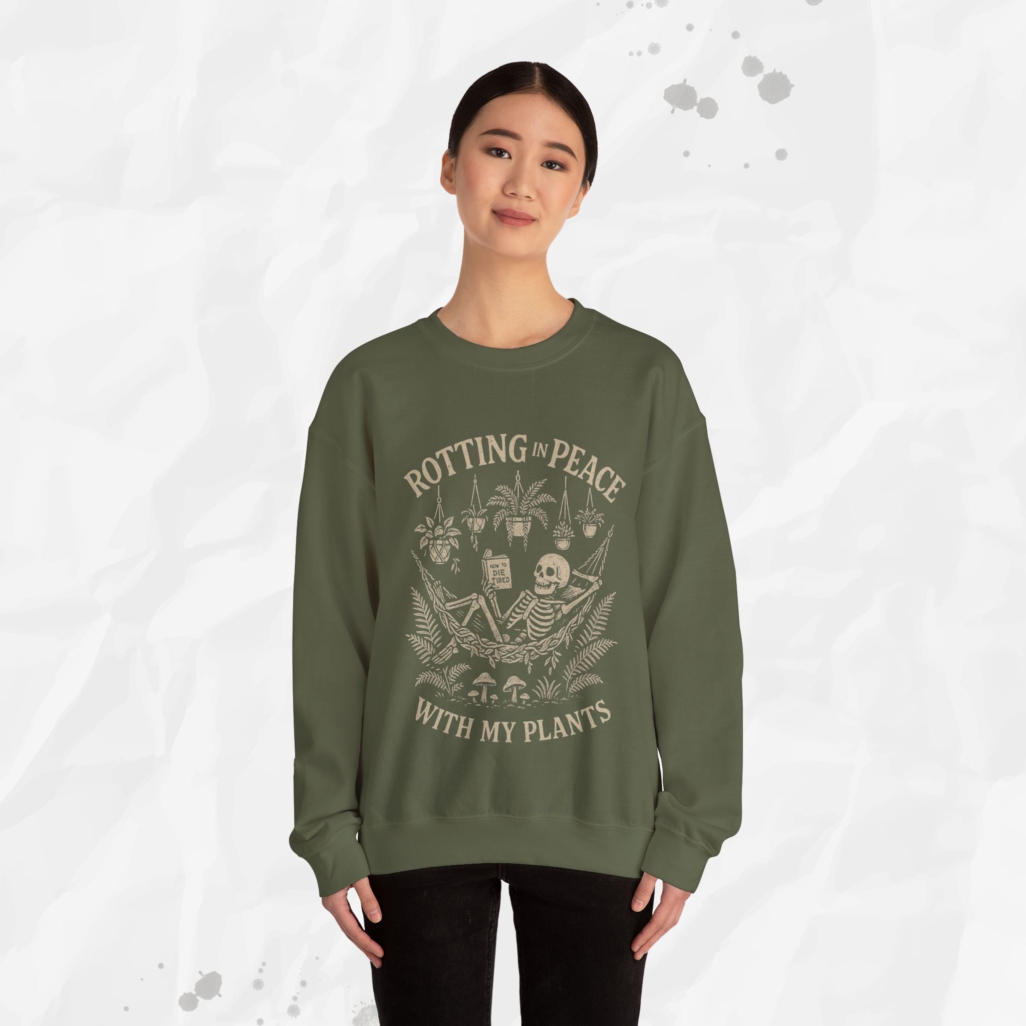 Rotting in Peace With My Plants - Crewneck Sweatshirt
