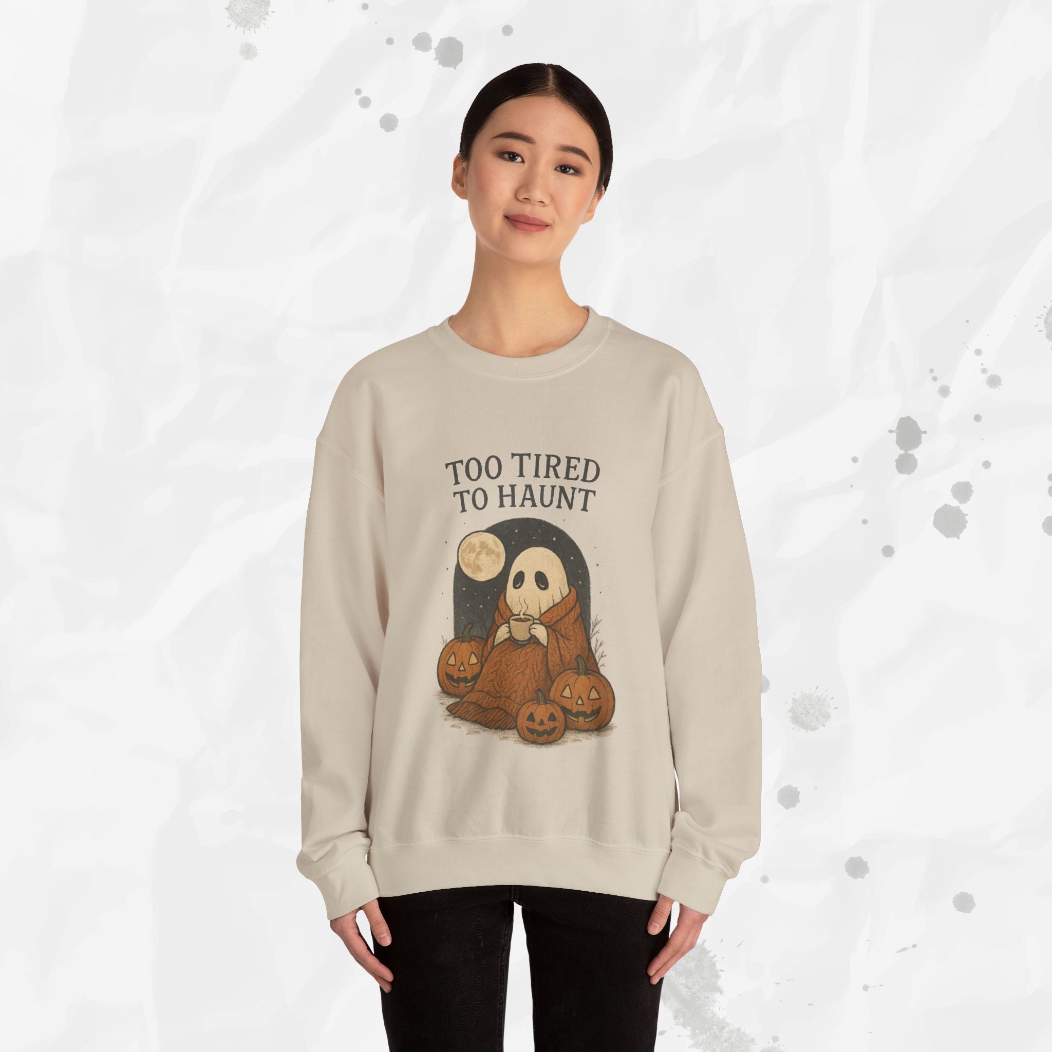 Too Tired to Haunt - Crewneck Sweatshirt