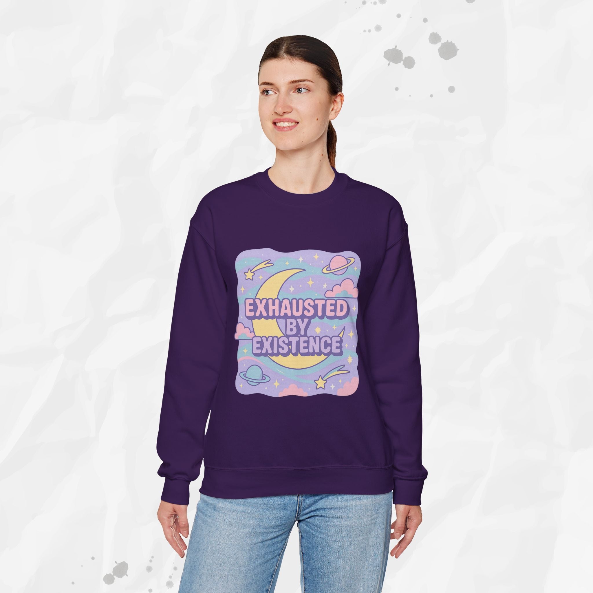 Exhausted by Existence - Crewneck Sweatshirt