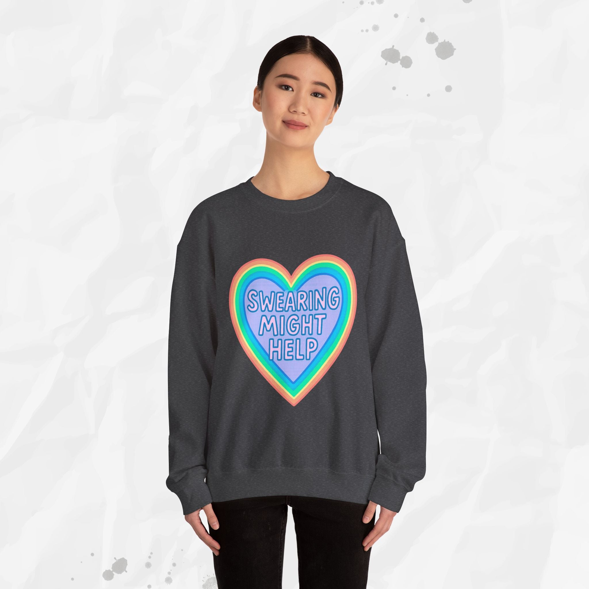Swearing Might Help – Crewneck Sweatshirt