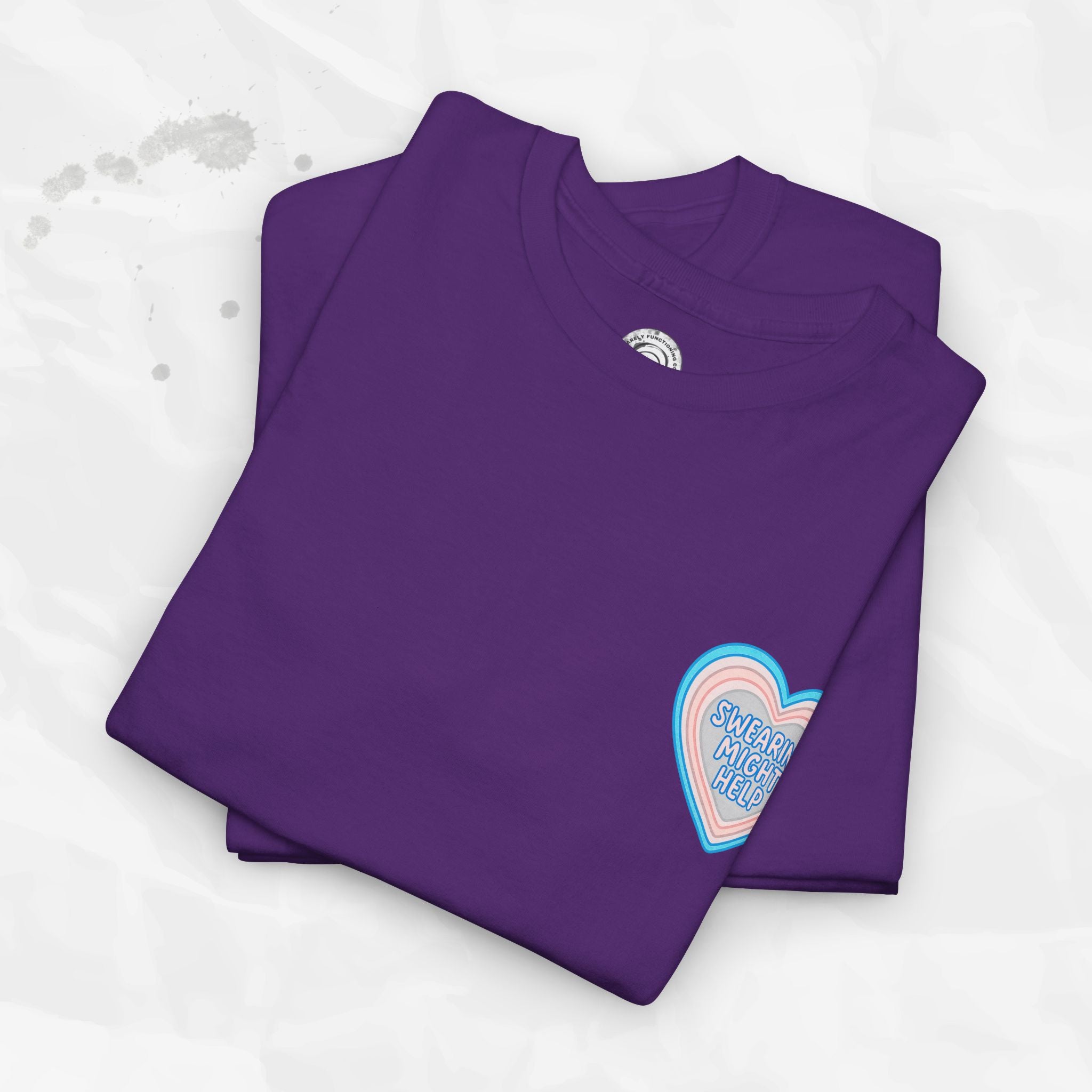 Swearing Might Help – T-Shirt (Pocket Print)