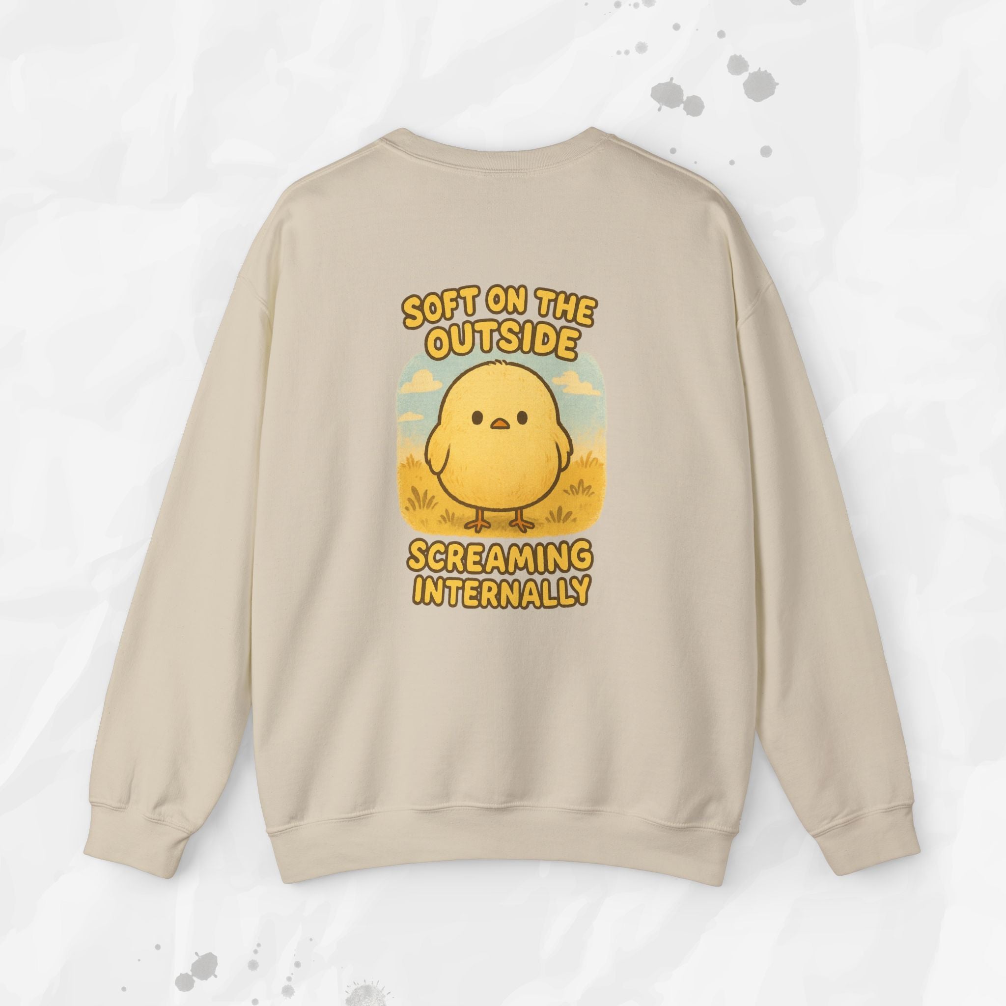 Soft on the Outside Screaming Internally - Crewneck Sweatshirt
