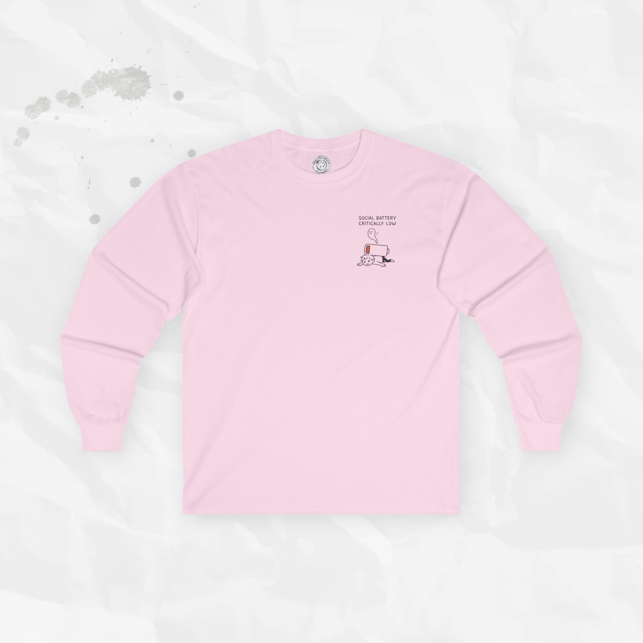 Social Battery Critically Low - Long Sleeve T-Shirt