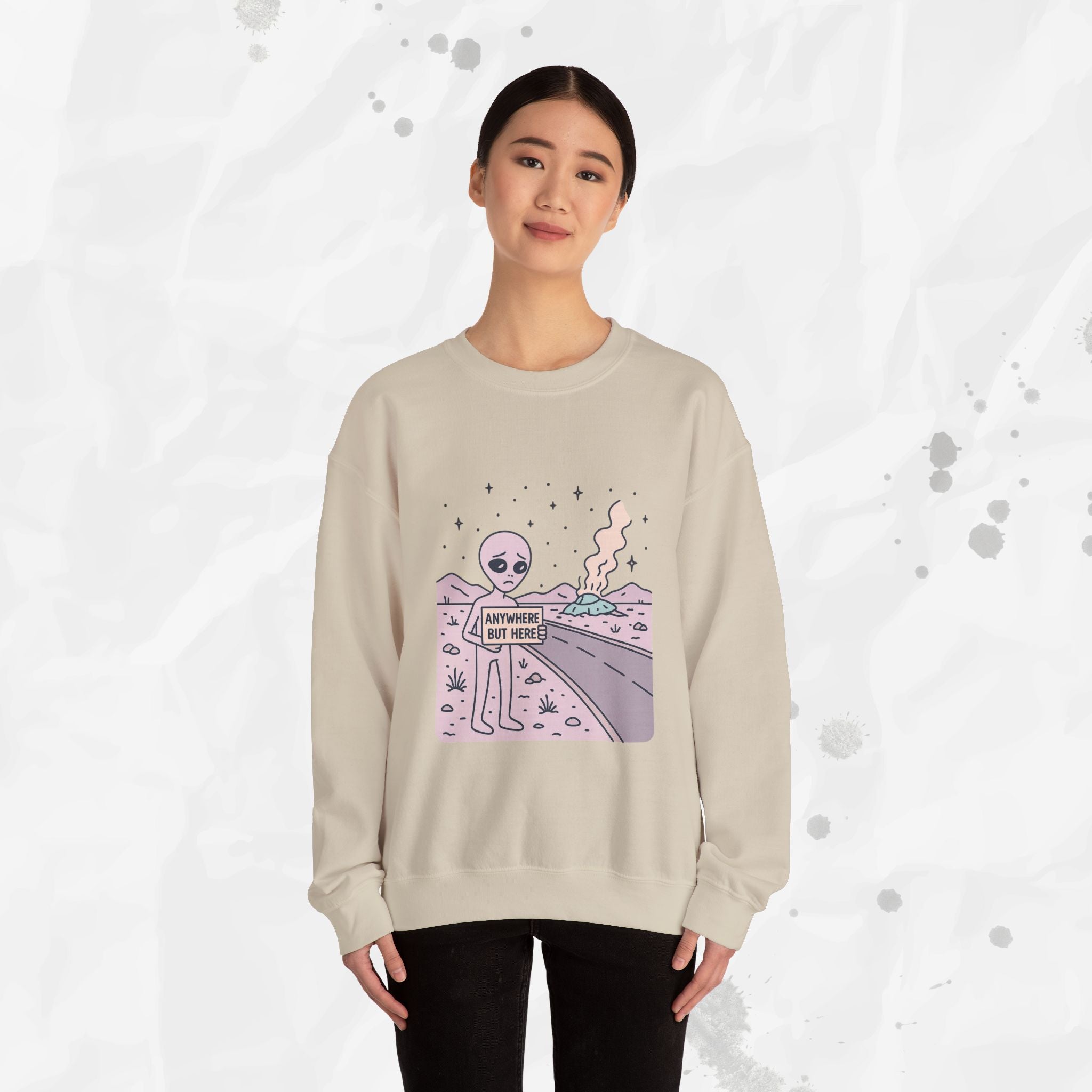 Anywhere But Here - Crewneck Sweatshirt