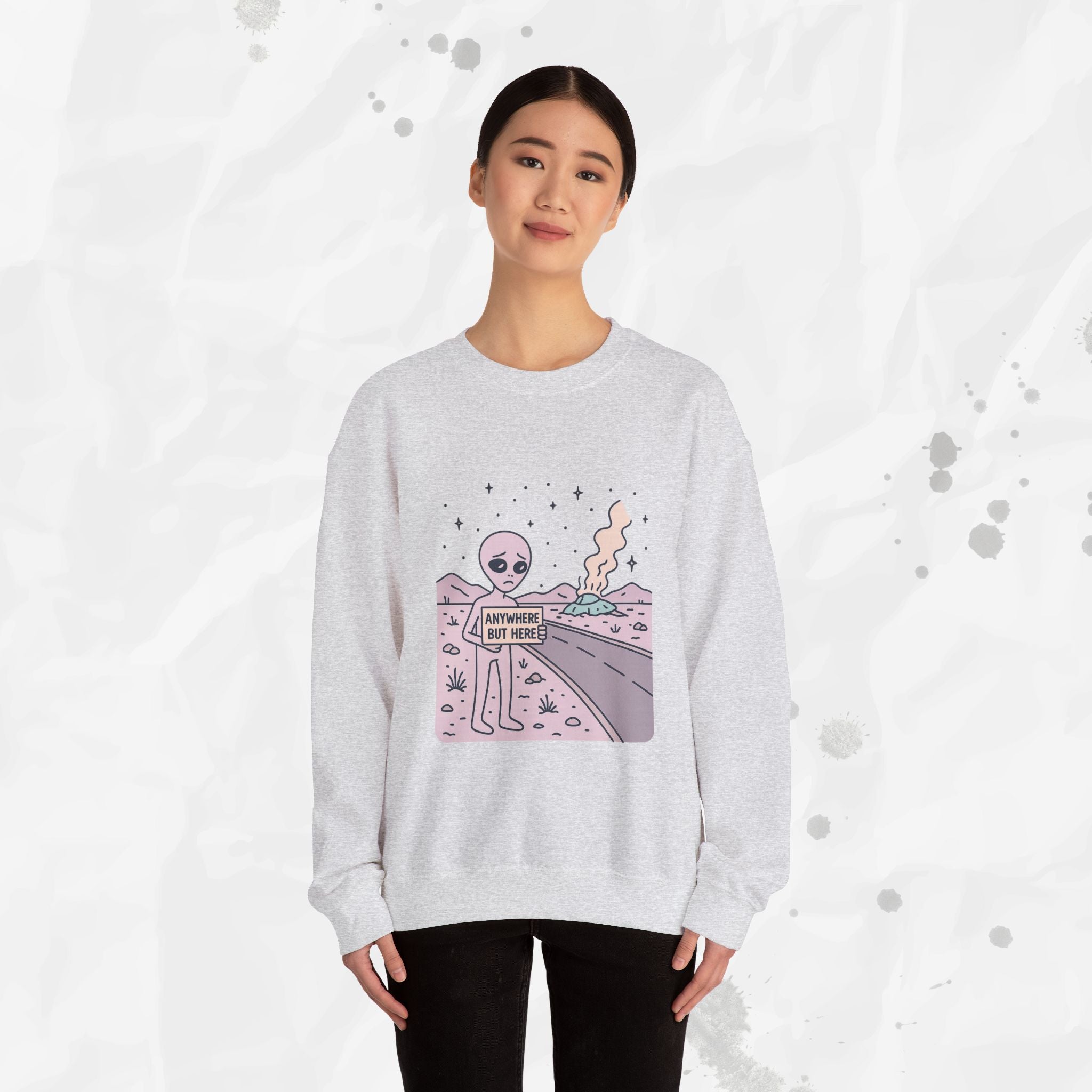 Anywhere But Here - Crewneck Sweatshirt