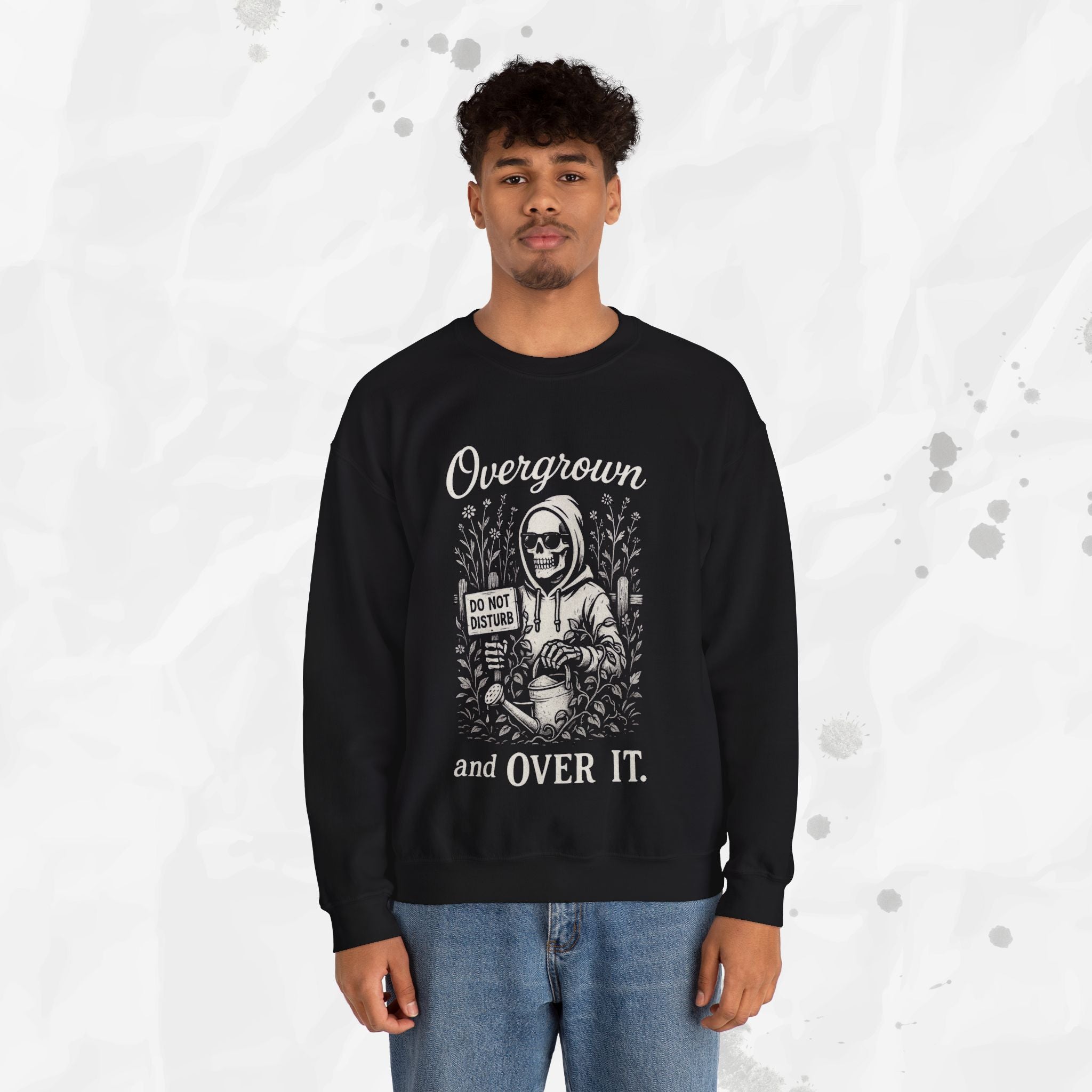 Overgrown and Over It - Crewneck Sweatshirt