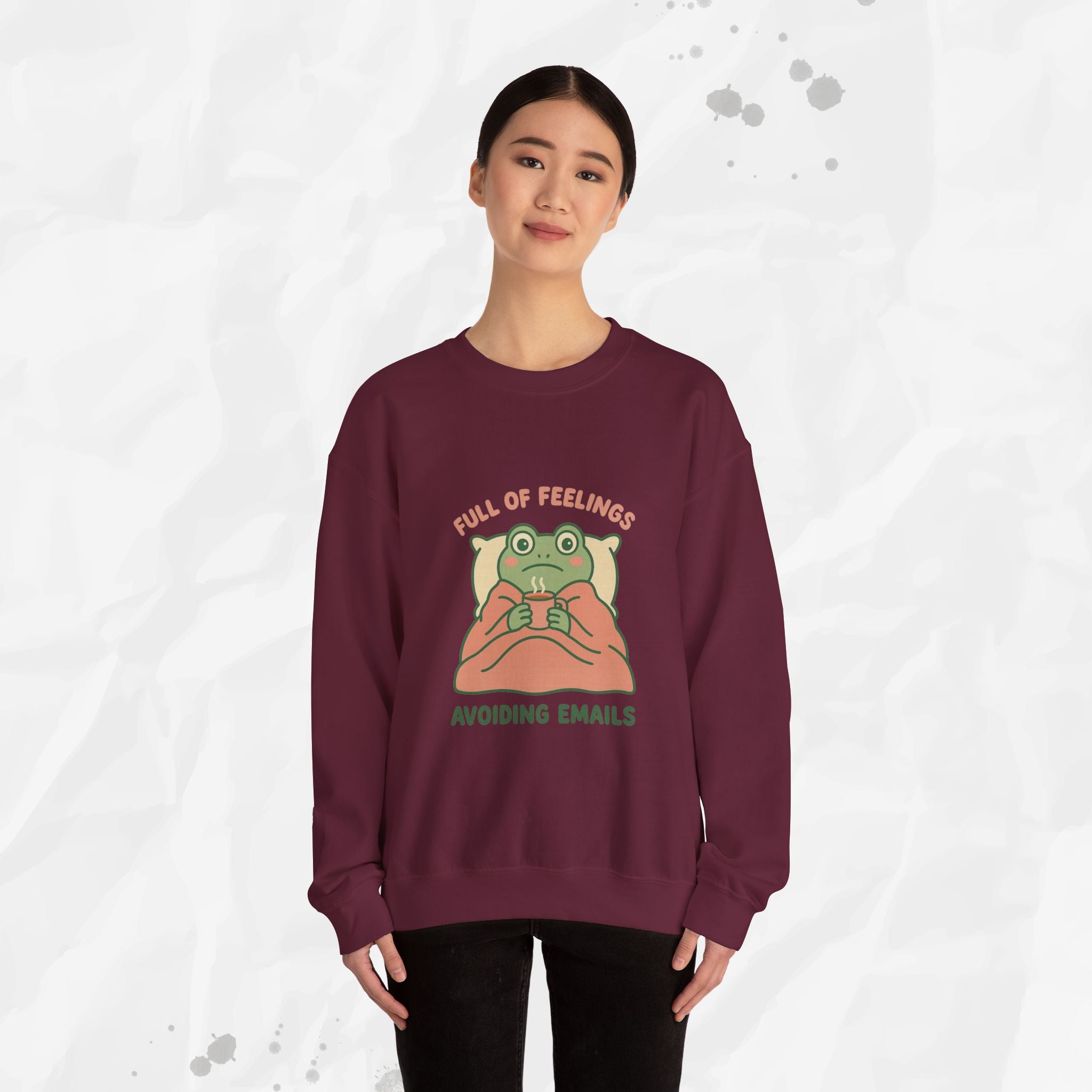 Full of Feelings Avoiding Emails - Crewneck Sweatshirt