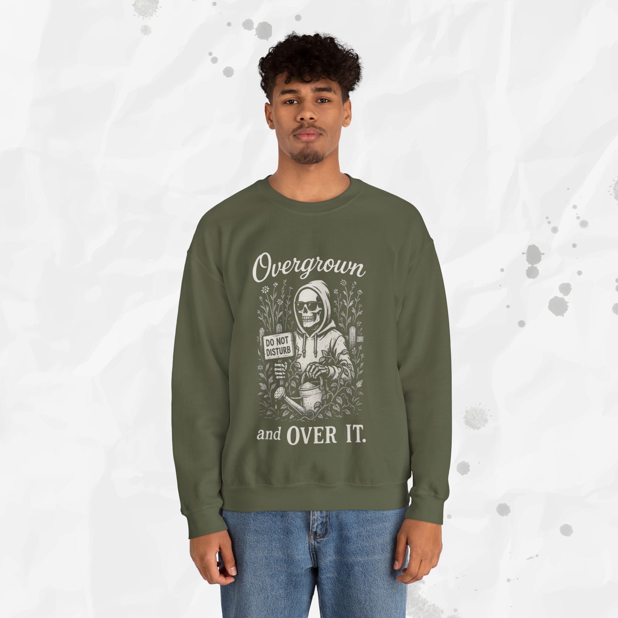 Overgrown and Over It - Crewneck Sweatshirt