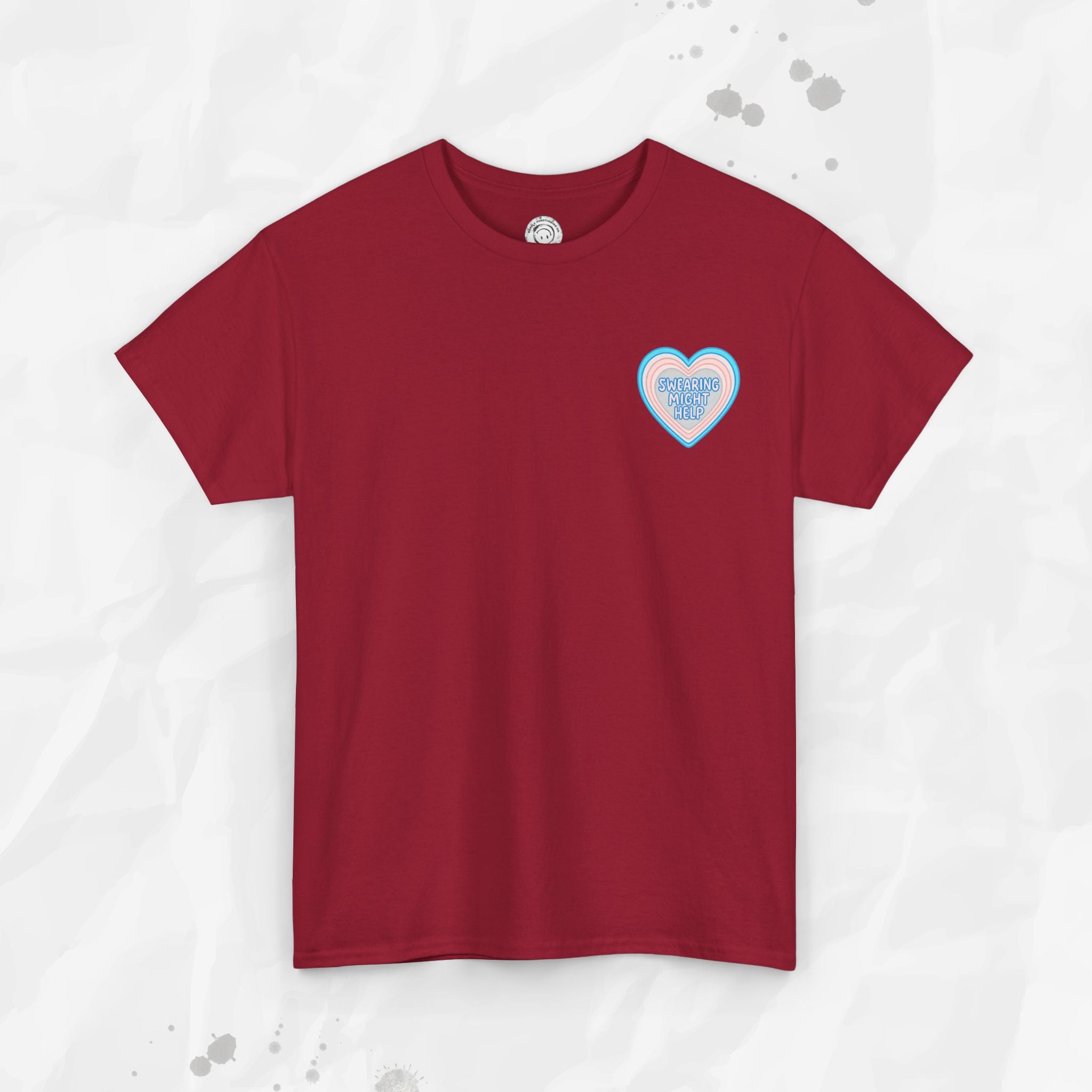 Swearing Might Help – T-Shirt (Pocket Print)