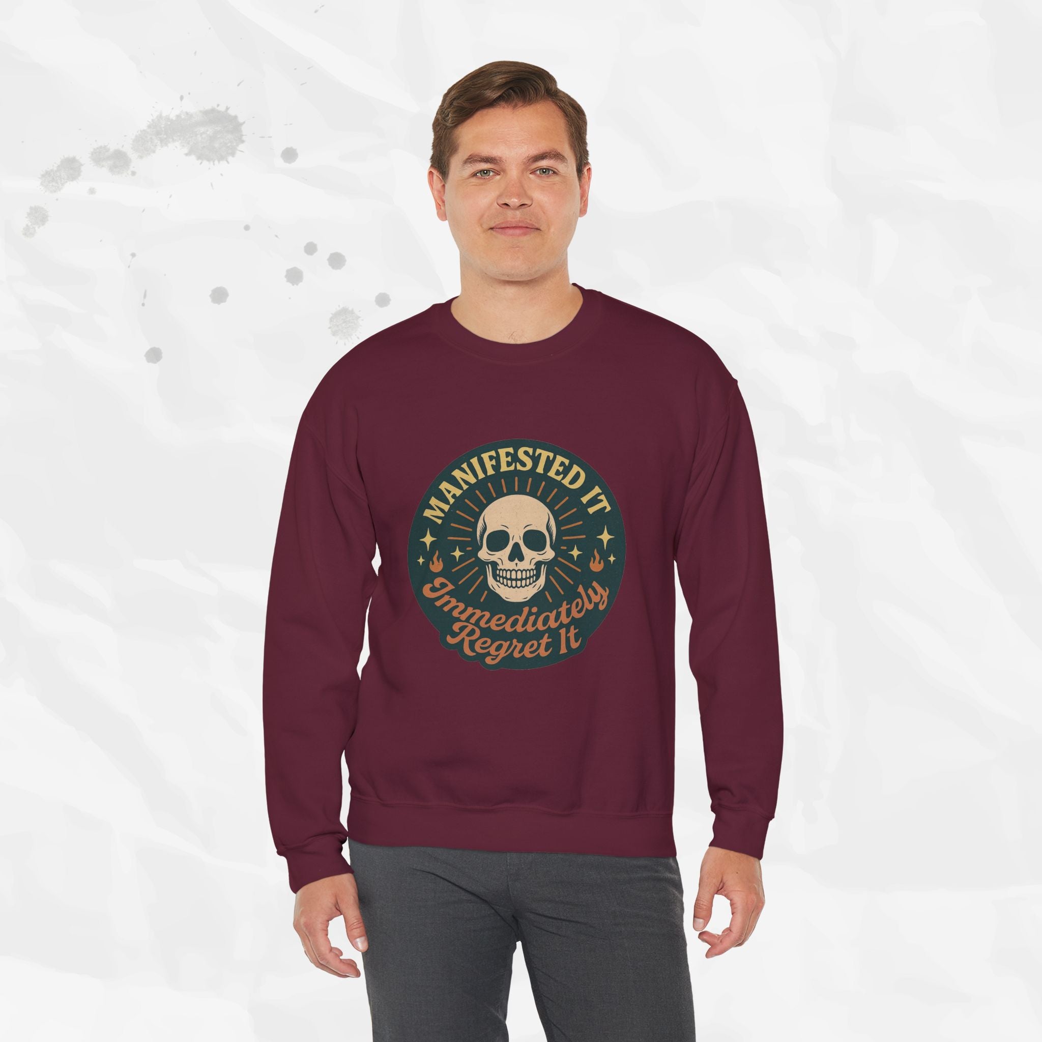 Manifested It, Immediately Regret It - Crewneck Sweatshirt