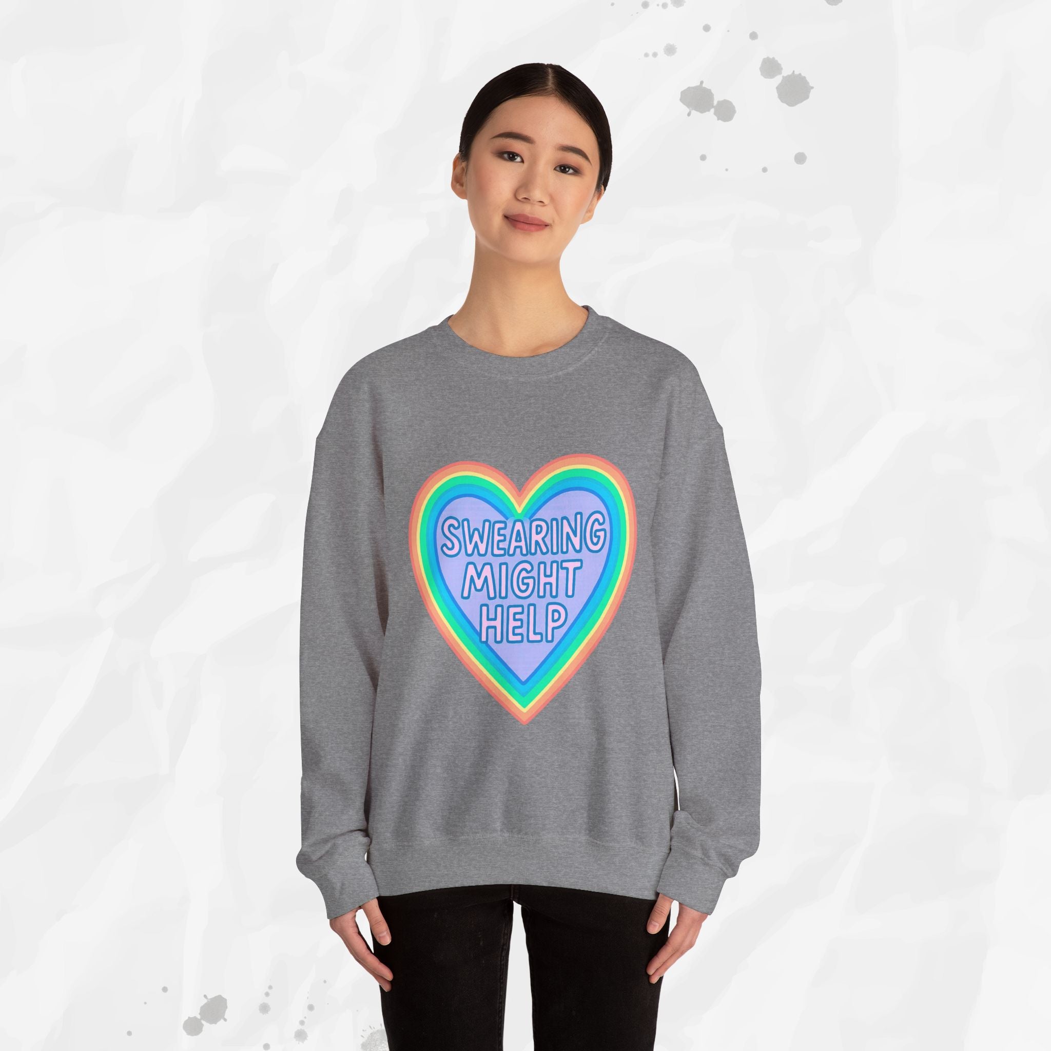 Swearing Might Help – Crewneck Sweatshirt