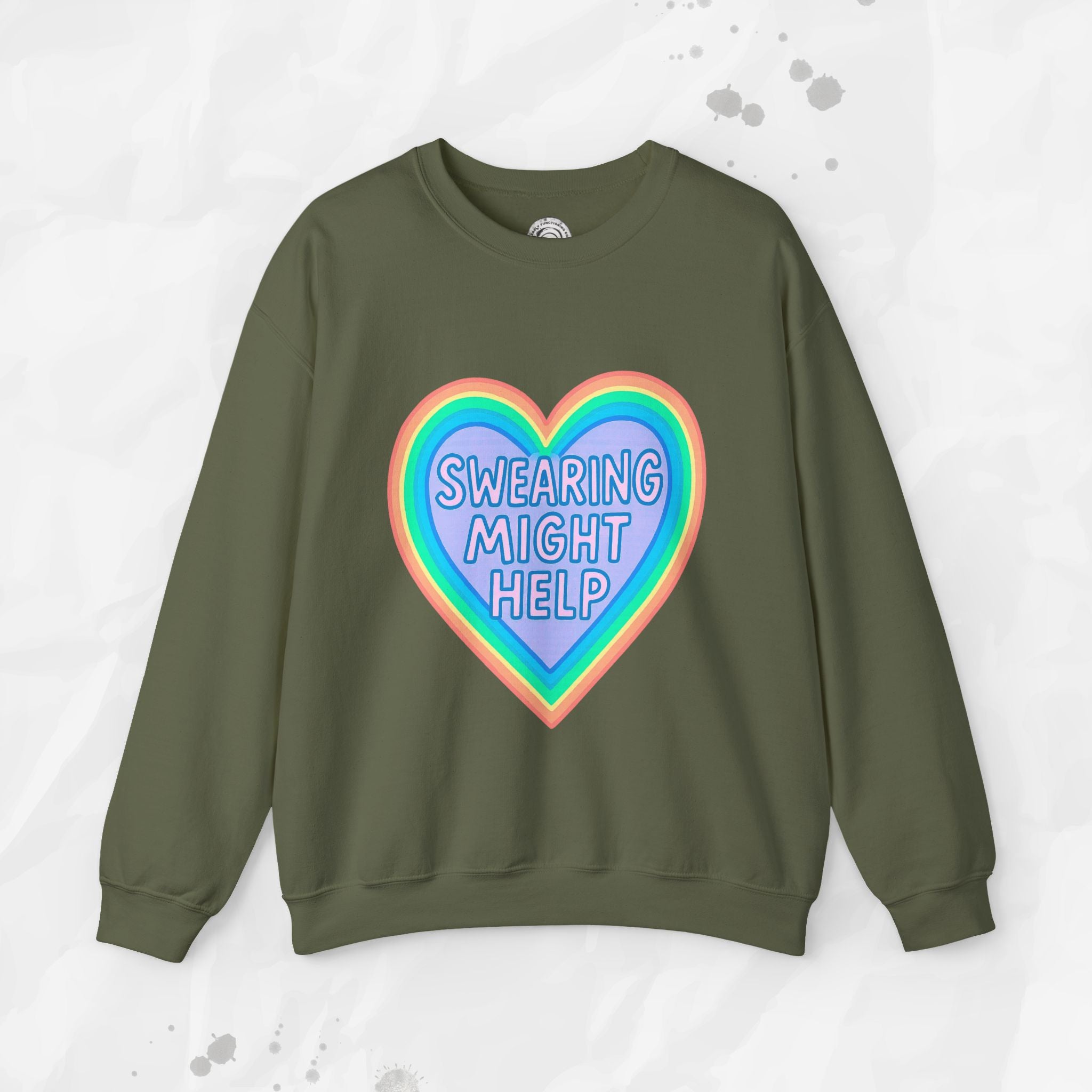Swearing Might Help – Crewneck Sweatshirt