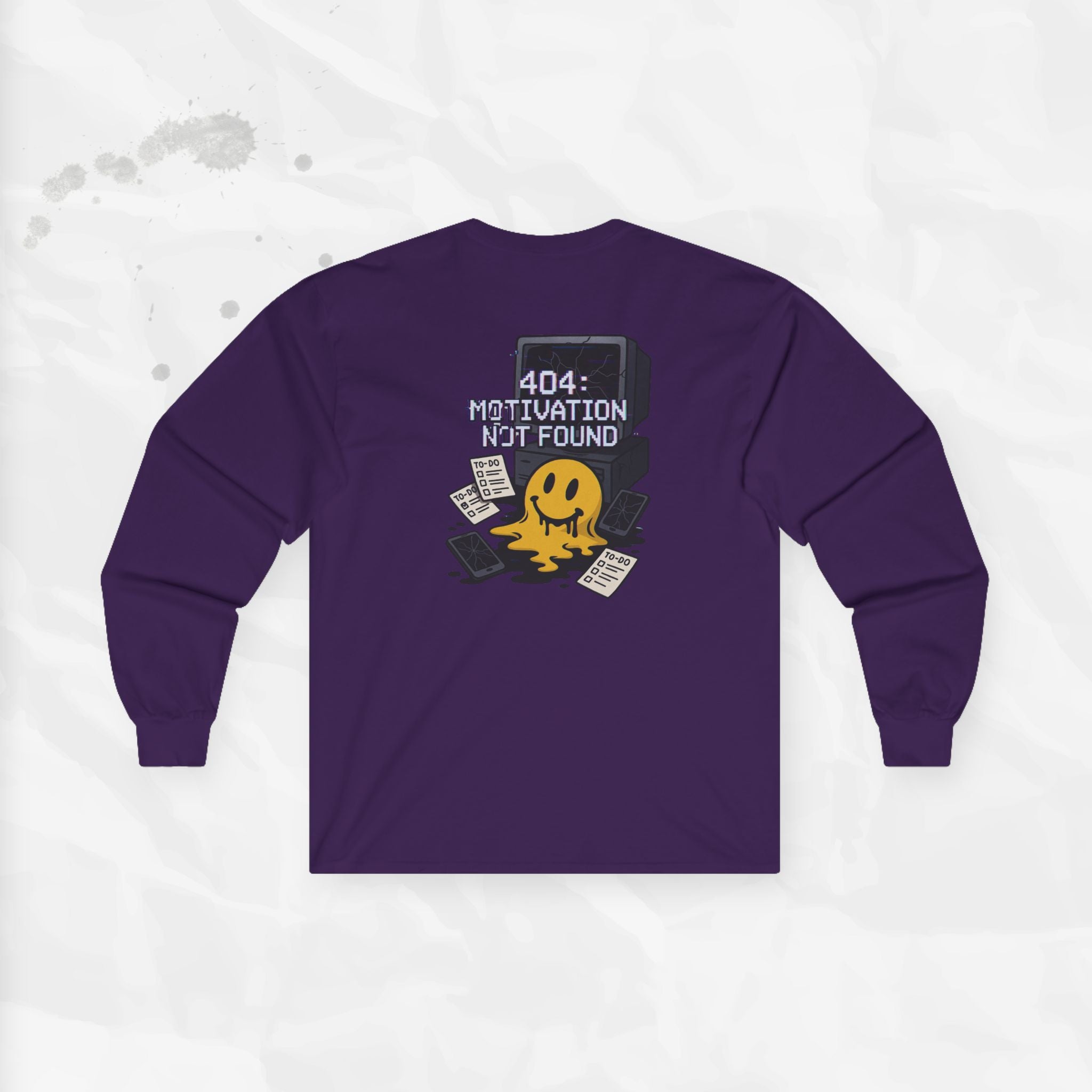 404: Motivation Not Found - Long Sleeve T-Shirt