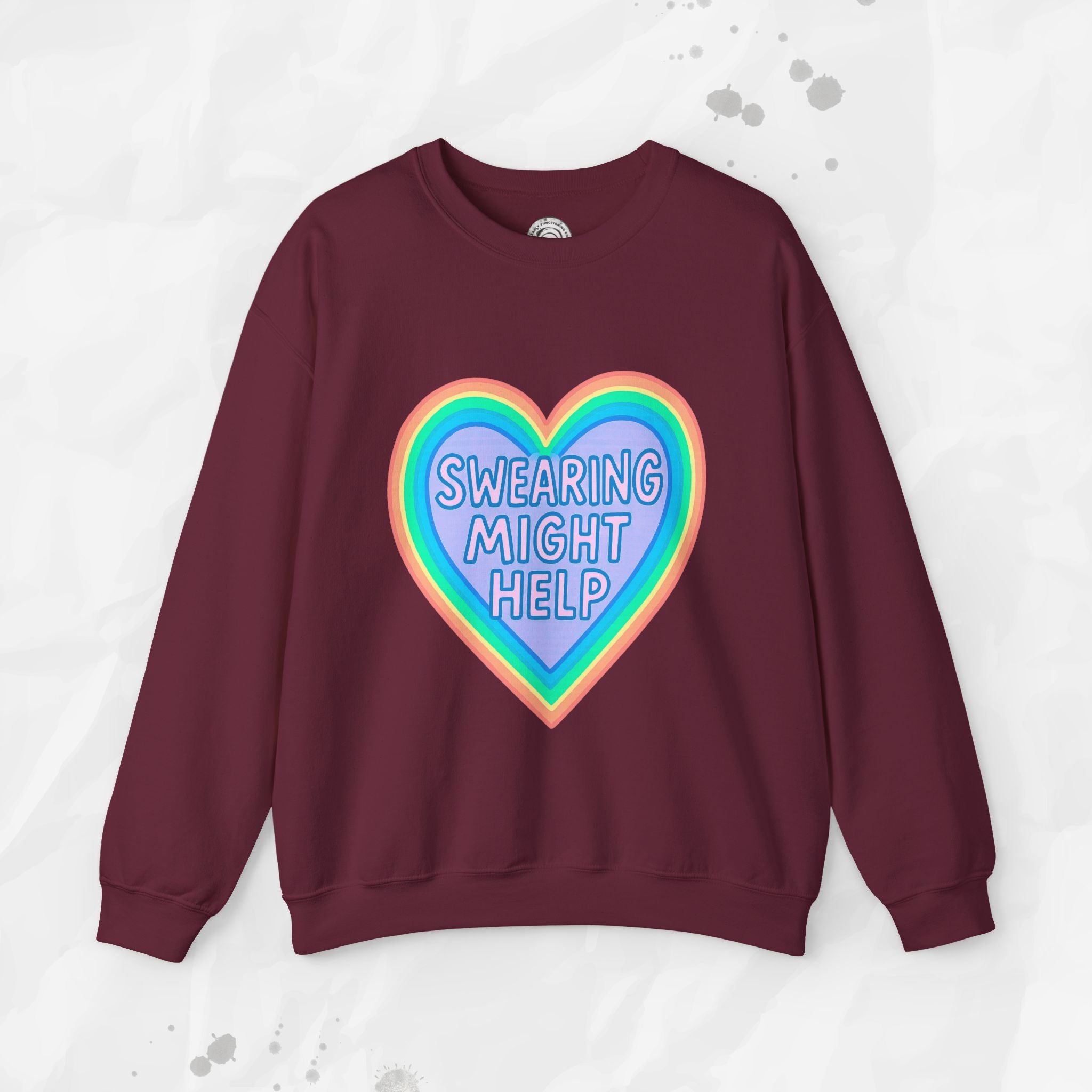 Swearing Might Help – Crewneck Sweatshirt