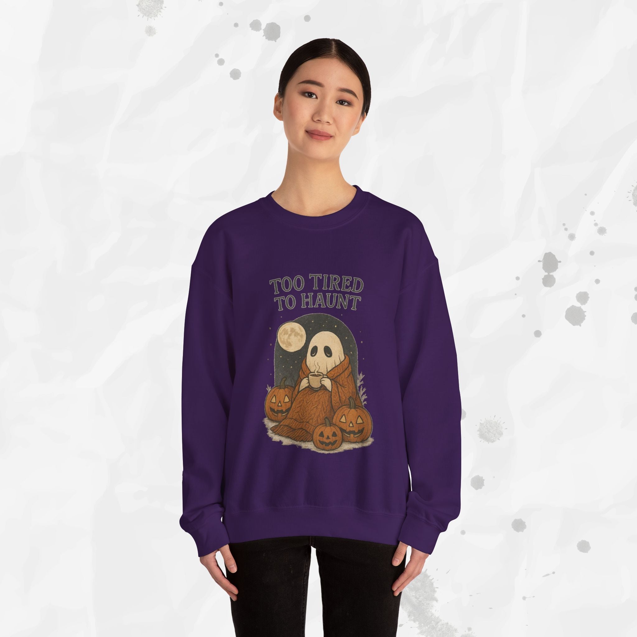 Too Tired to Haunt - Crewneck Sweatshirt