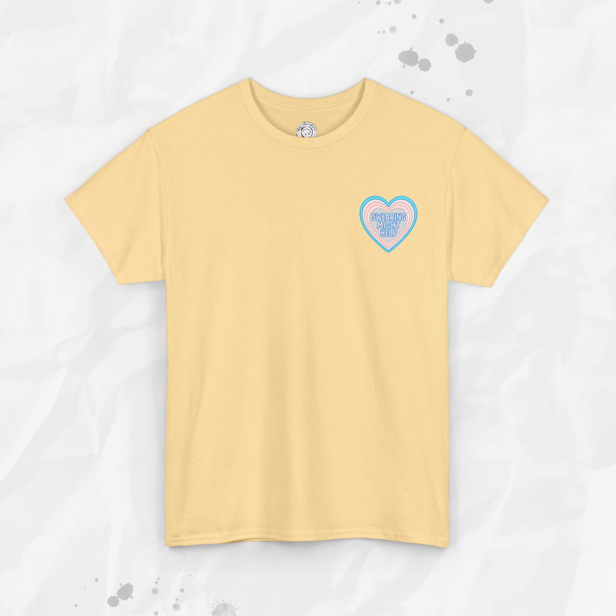 Swearing Might Help – T-Shirt (Pocket Print)