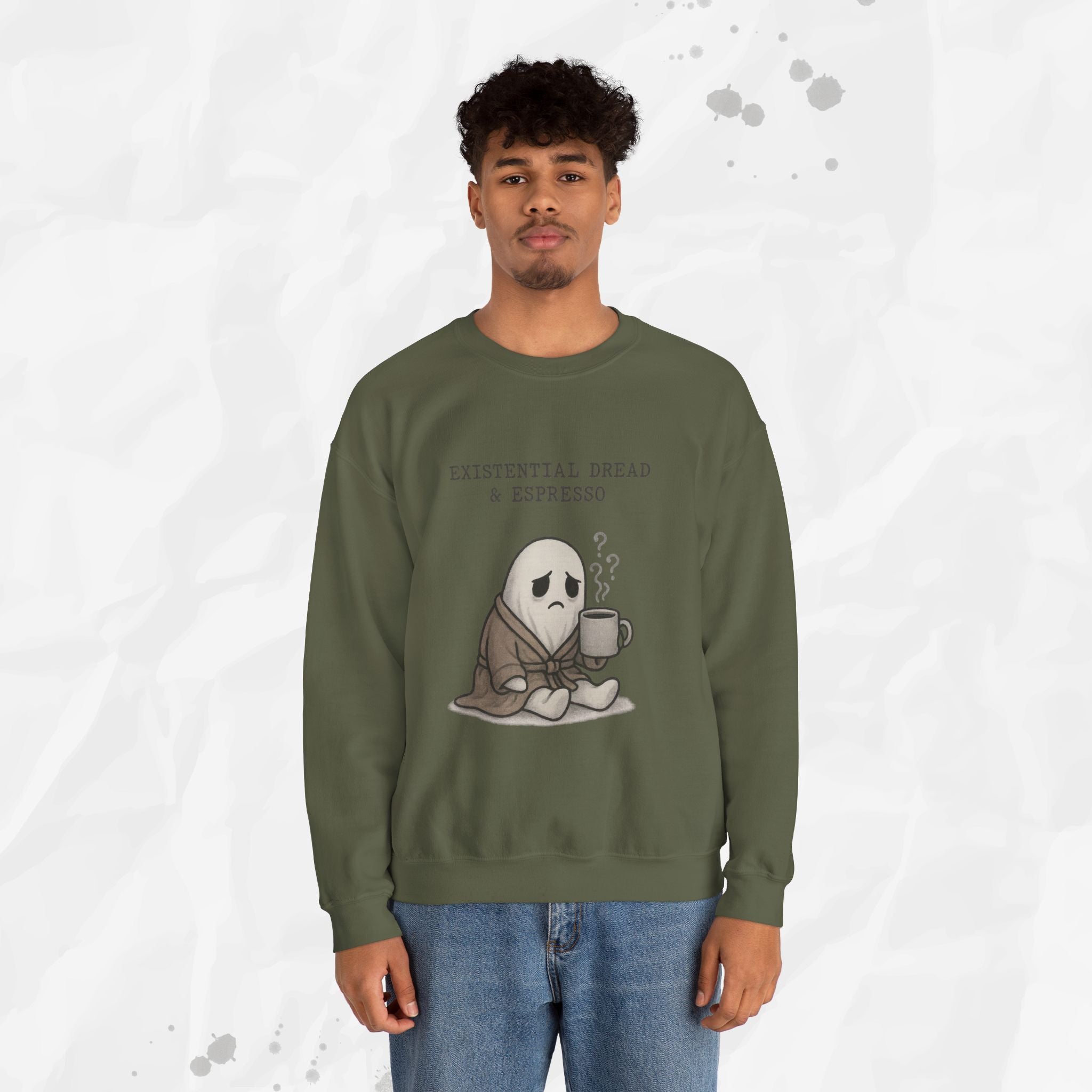 Existential Dread & Espresso - Crewneck Sweatshirt