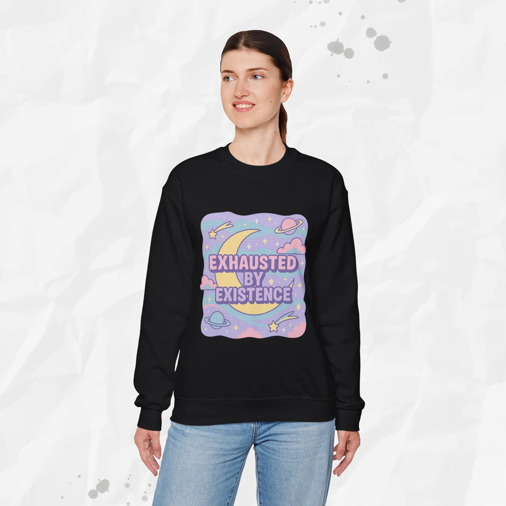 Exhausted by Existence - Crewneck Sweatshirt