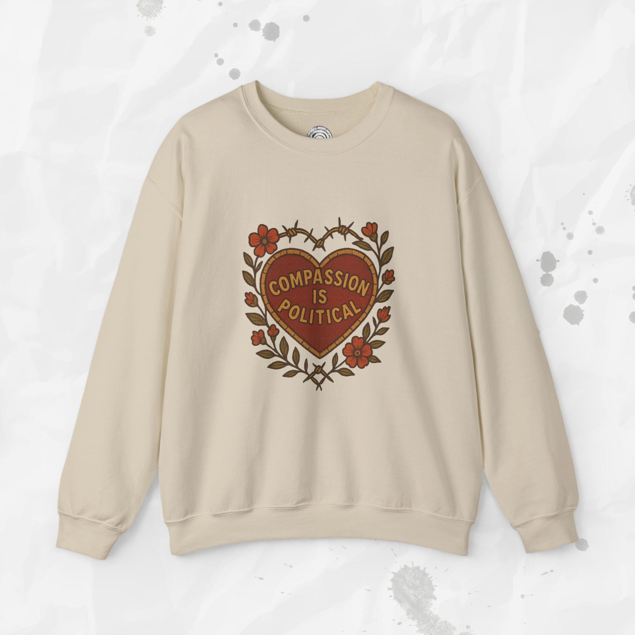 Compassion Is Political - Crewneck Sweatshirt