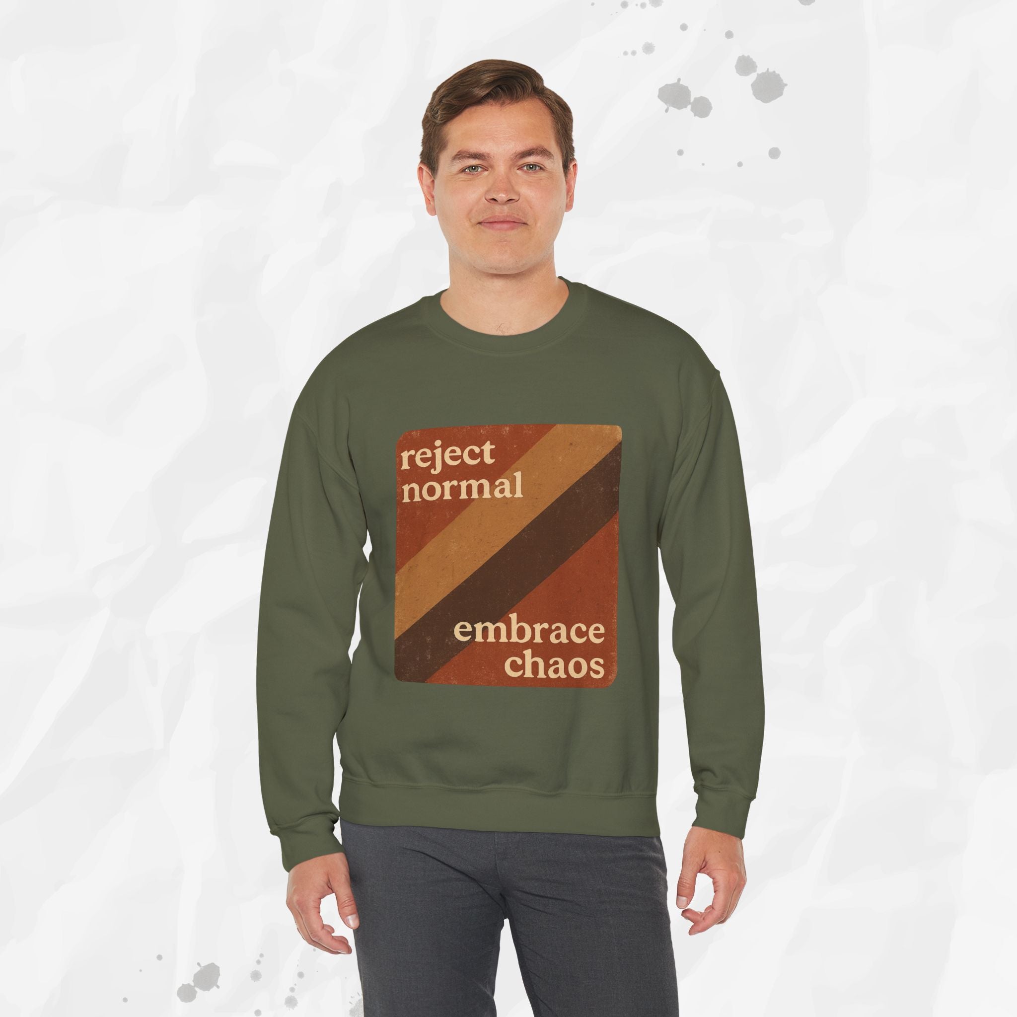 Reject Normal, Embrace Chaos – Crewneck Sweatshirt