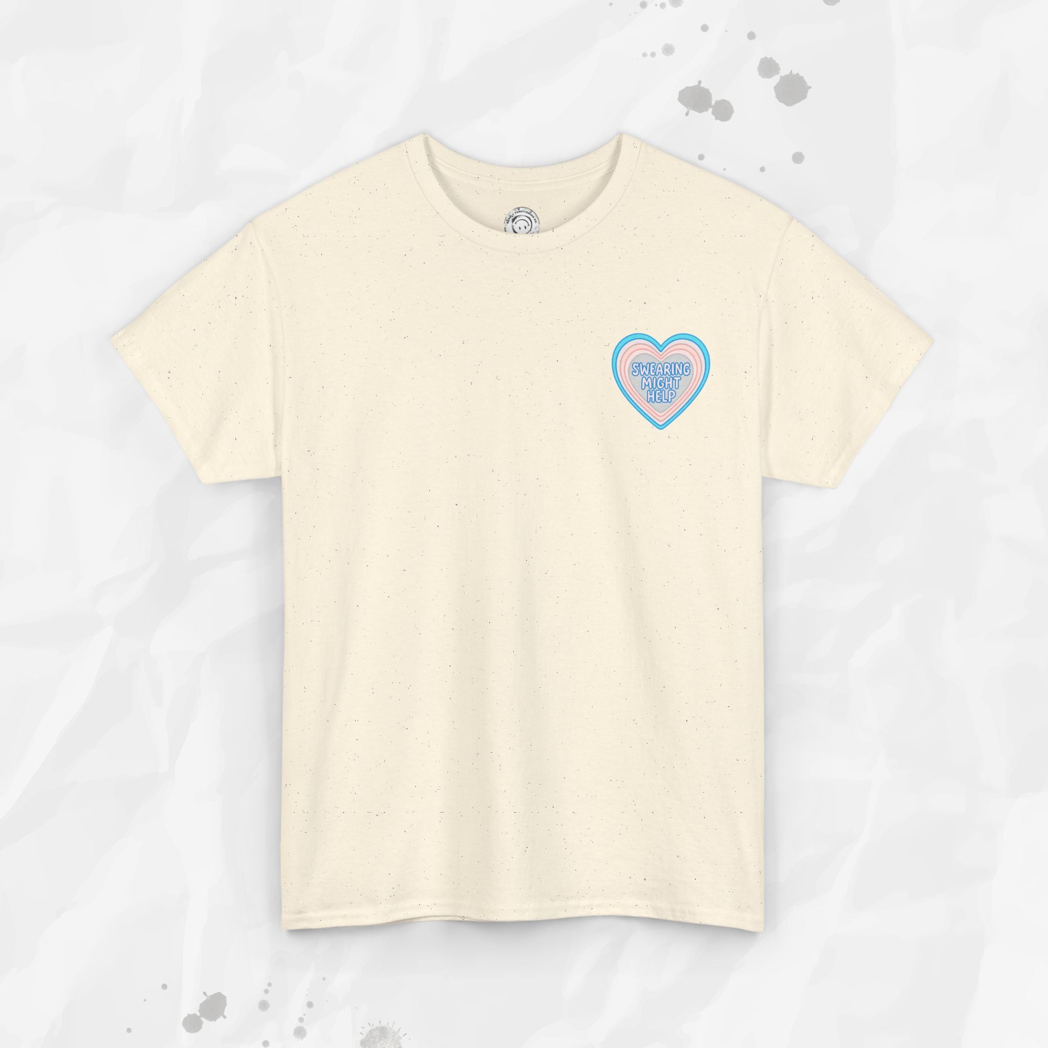 Swearing Might Help – T-Shirt (Pocket Print)