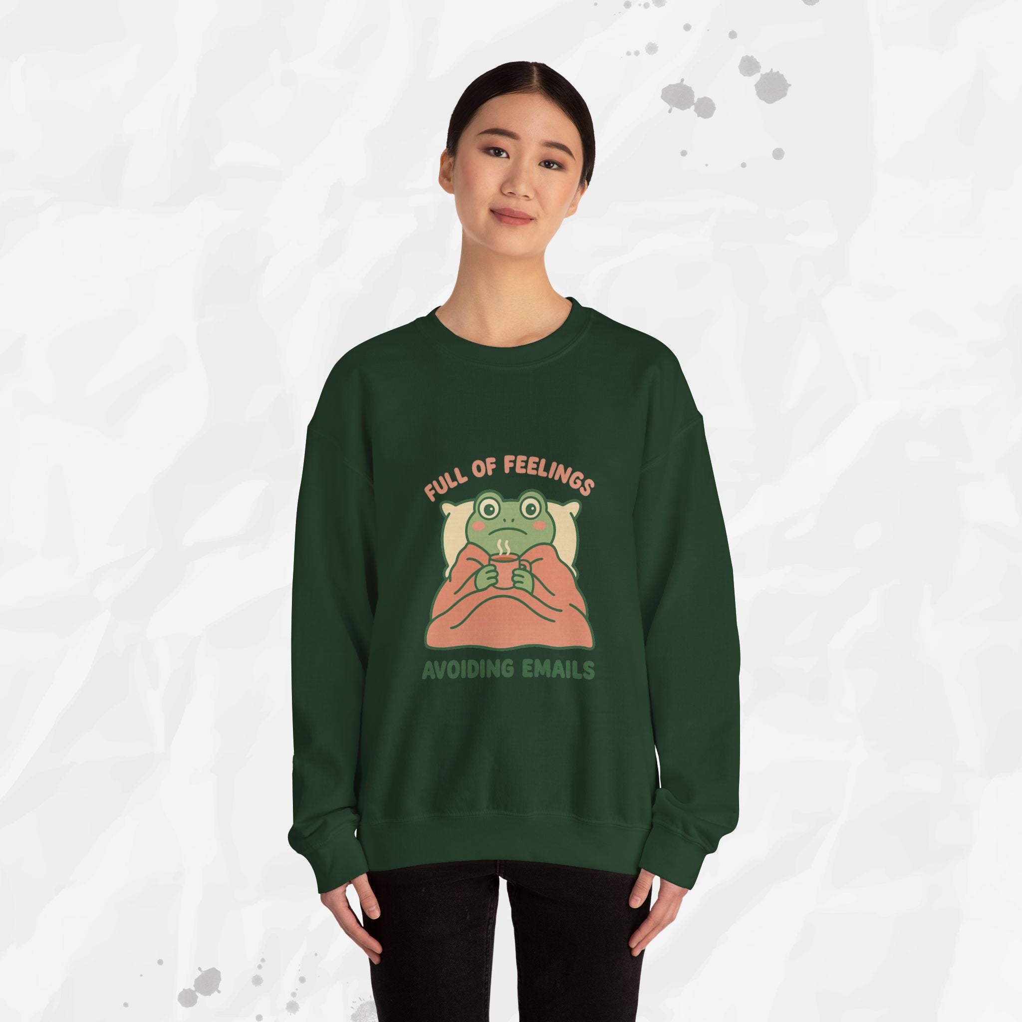 Full of Feelings Avoiding Emails - Crewneck Sweatshirt