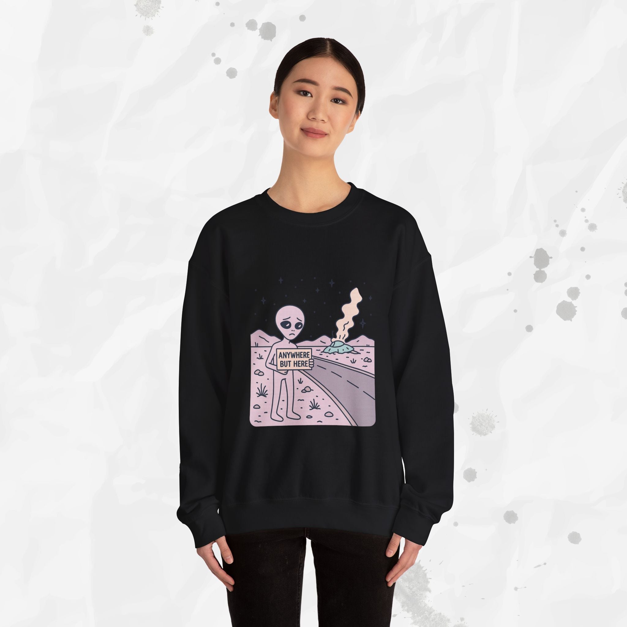 Anywhere But Here - Crewneck Sweatshirt