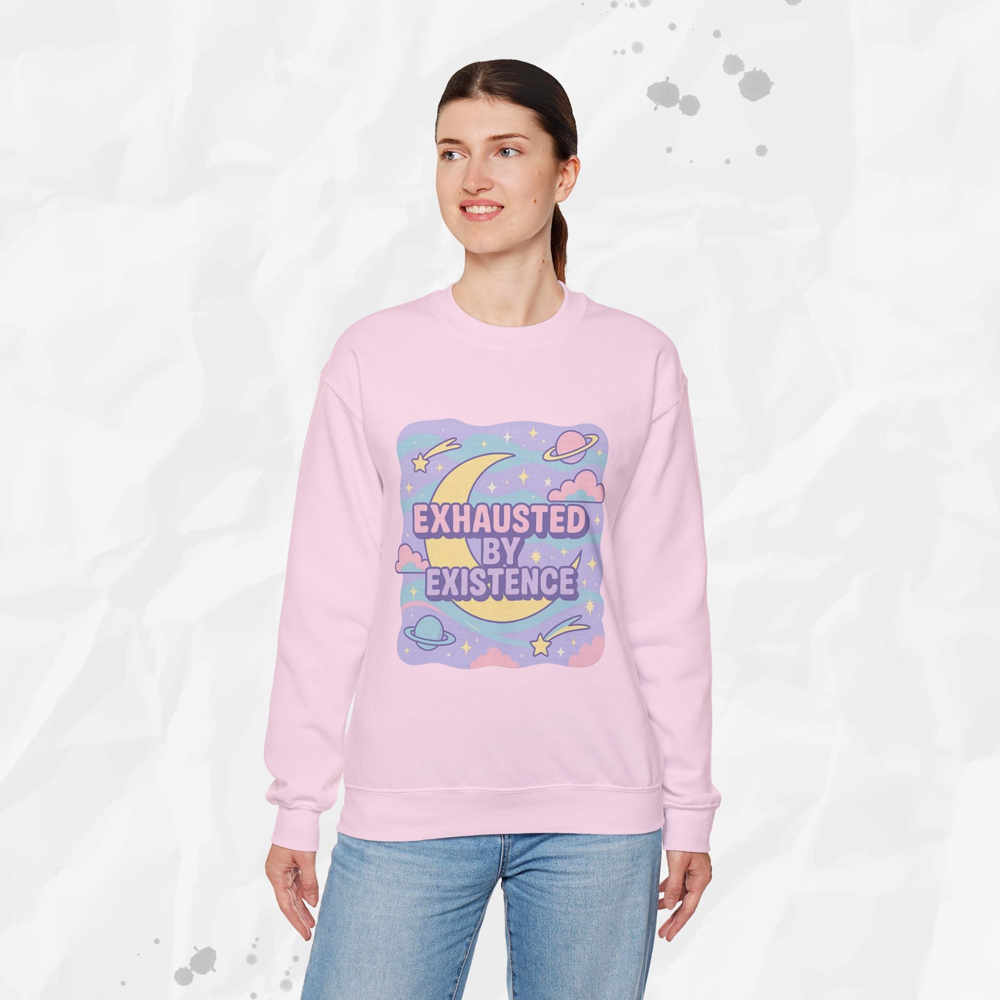 Exhausted by Existence - Crewneck Sweatshirt