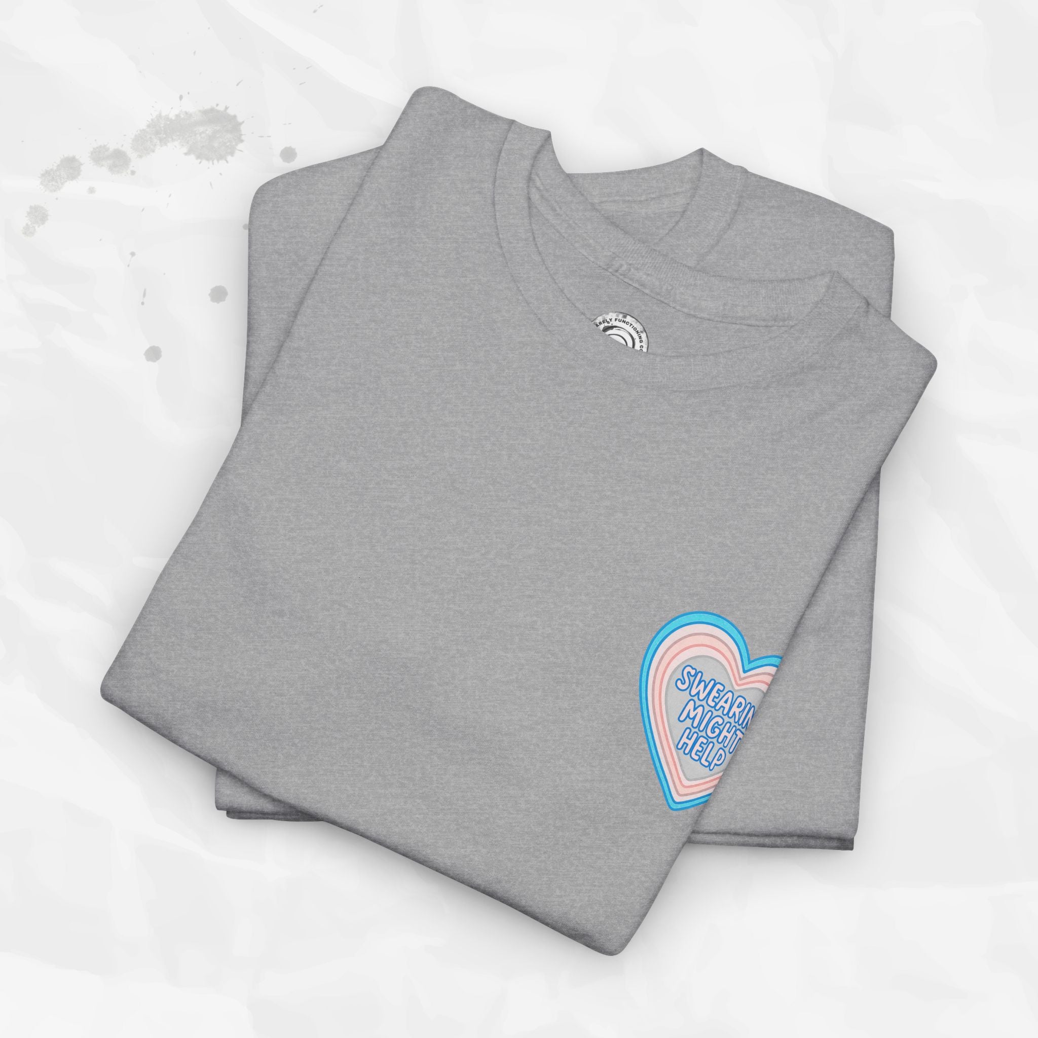 Swearing Might Help – T-Shirt (Pocket Print)